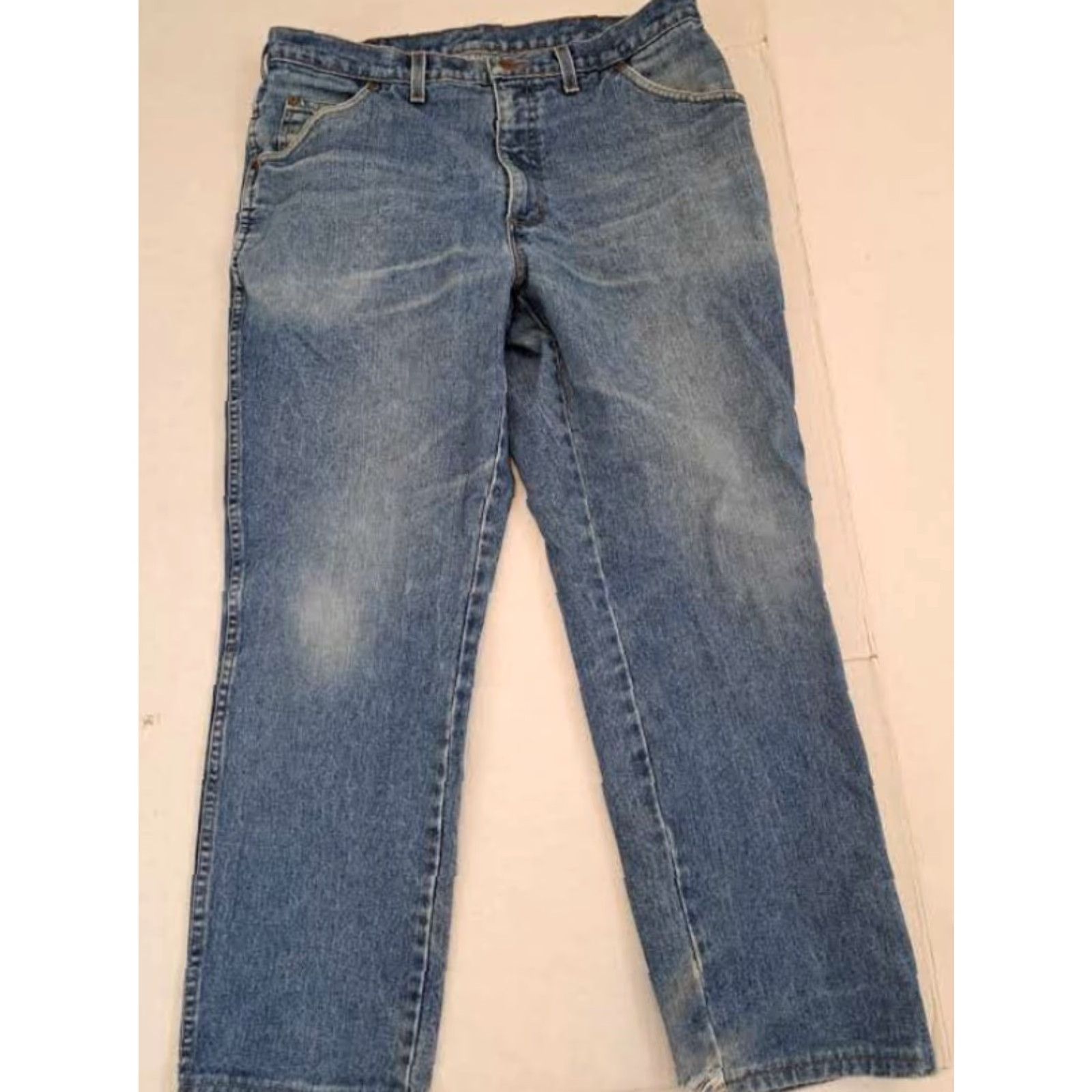 Lands' End VINTAGE Lands' End Denim Blue Jeans Men 35 Regular 30 Inseam 5-Pocket Cotton Blue Shirt? Size US 35 - 2 Thumbnail