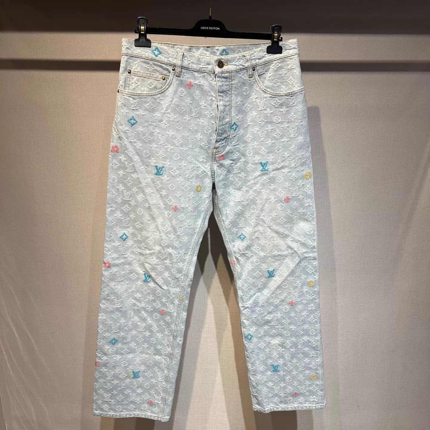 Louis Vuitton Louis Vuitton x Tyler Floral Print Jeans 30 Size 30" / US 8 / IT 44 - 1 Thumbnail