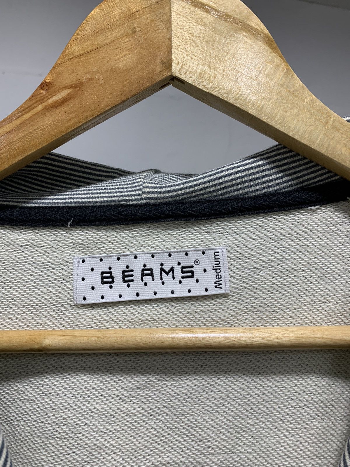 Beams Plus × Japanese Brand Beams Stripes Hooded Sweater 90s Size US M / EU 48-50 / 2 - 6 Thumbnail
