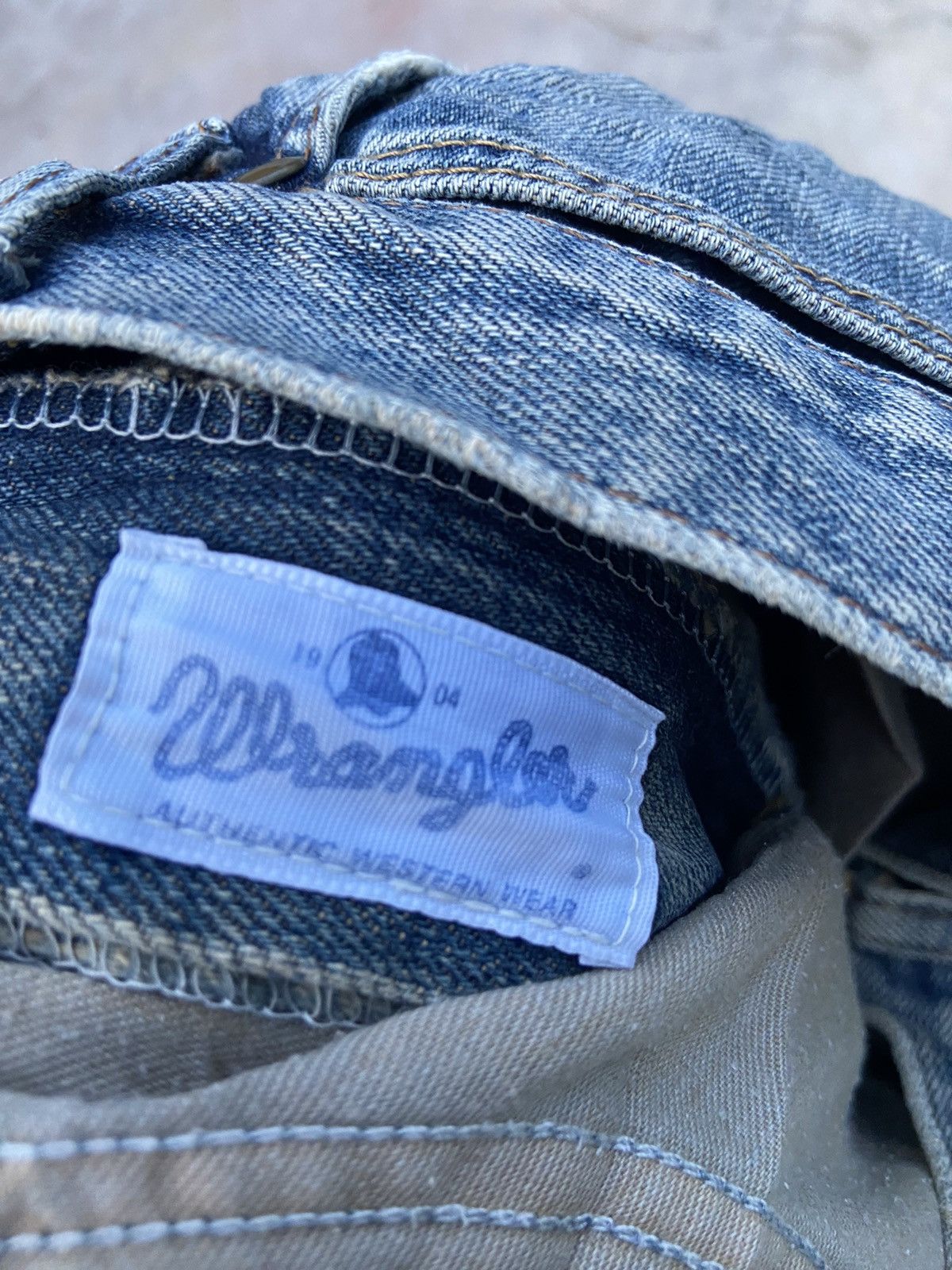 Beauty Beast 🔥 Jeans Vtg 80s Wrangler jeans baggy Wrangler blue bell Size US 30 / EU 46 - 14 Thumbnail