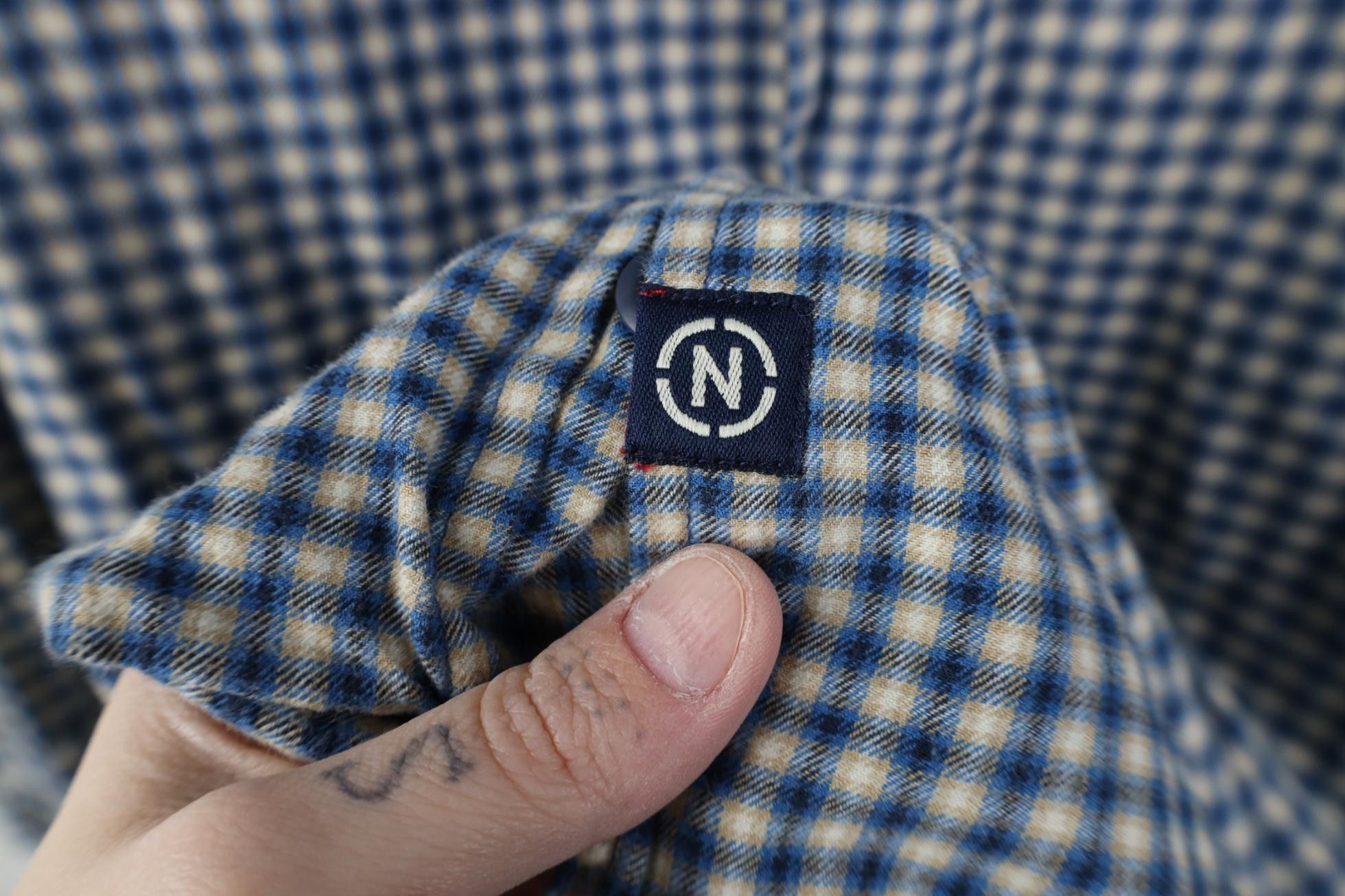 Nautica Vintage 90s Nautica Fit Flannel Collared Button Shirt Plaid Size US XL / EU 56 / 4 - 4 Thumbnail