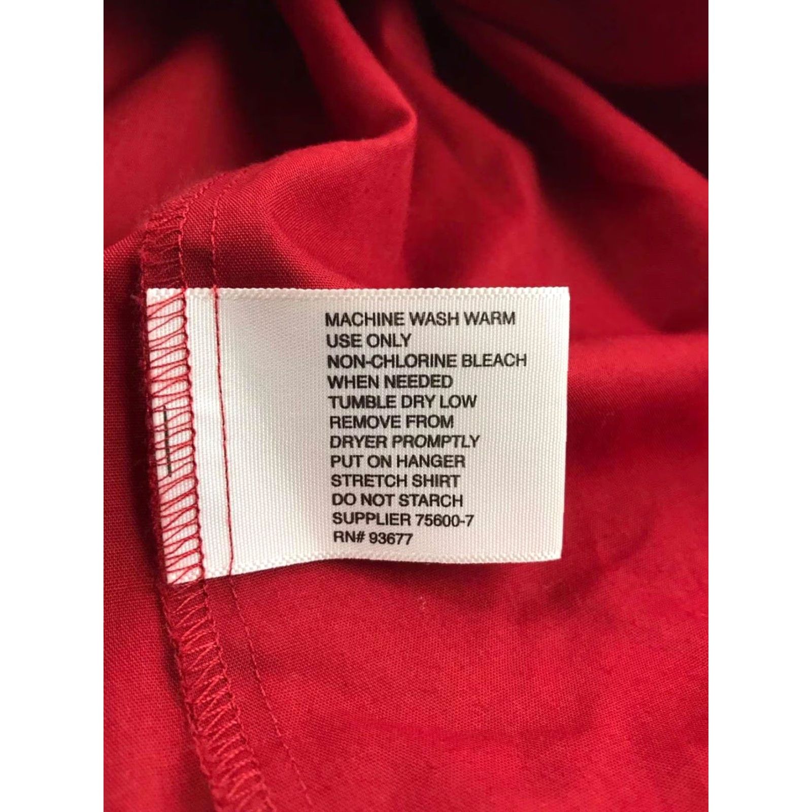 Vintage J Ferrar JF Shirt Men XL Red Solid Button Up Long Sleeve Opaque 17-17.5 32-33 Casual Size US XL / EU 56 / 4 - 4 Thumbnail