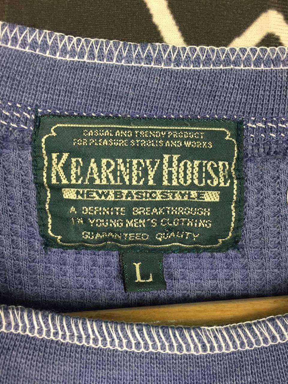Japanese Brand Kearney House Waffle Knit Thermal Long Sleeve Tee Size L Size US L / EU 52-54 / 3 - 8 Thumbnail