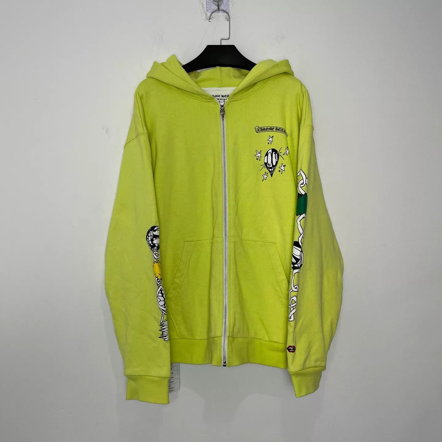 Chrome Hearts Chrome Hearts Mattyboy Graf Avocado Neon Green Zip Hoodie L Size US L / EU 52-54 / 3 - 1 Thumbnail
