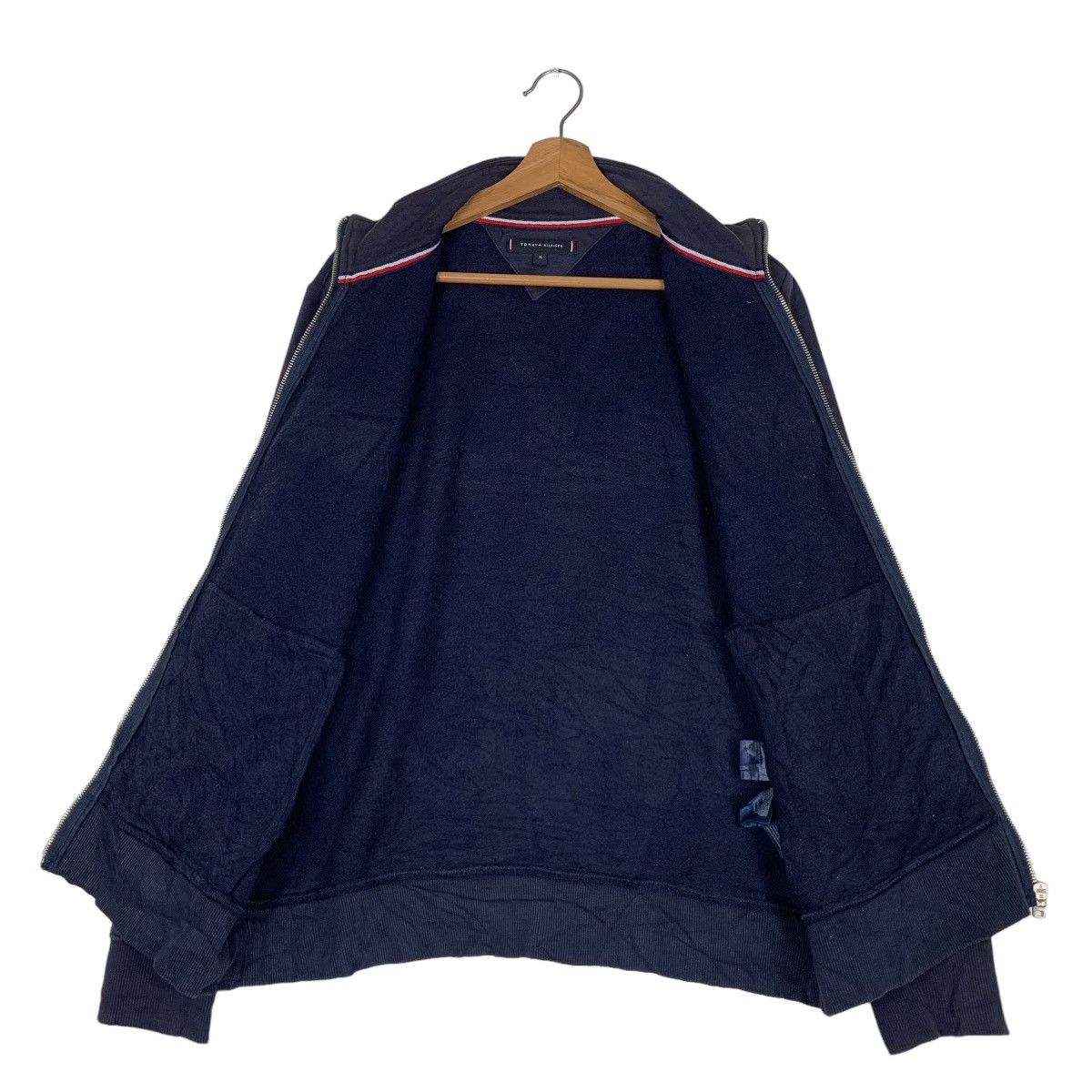Tommy Hilfiger TOMMY HILFIGER Big Logo Sweater Jacket #0682-C31 Size US XL / EU 56 / 4 - 11 Thumbnail