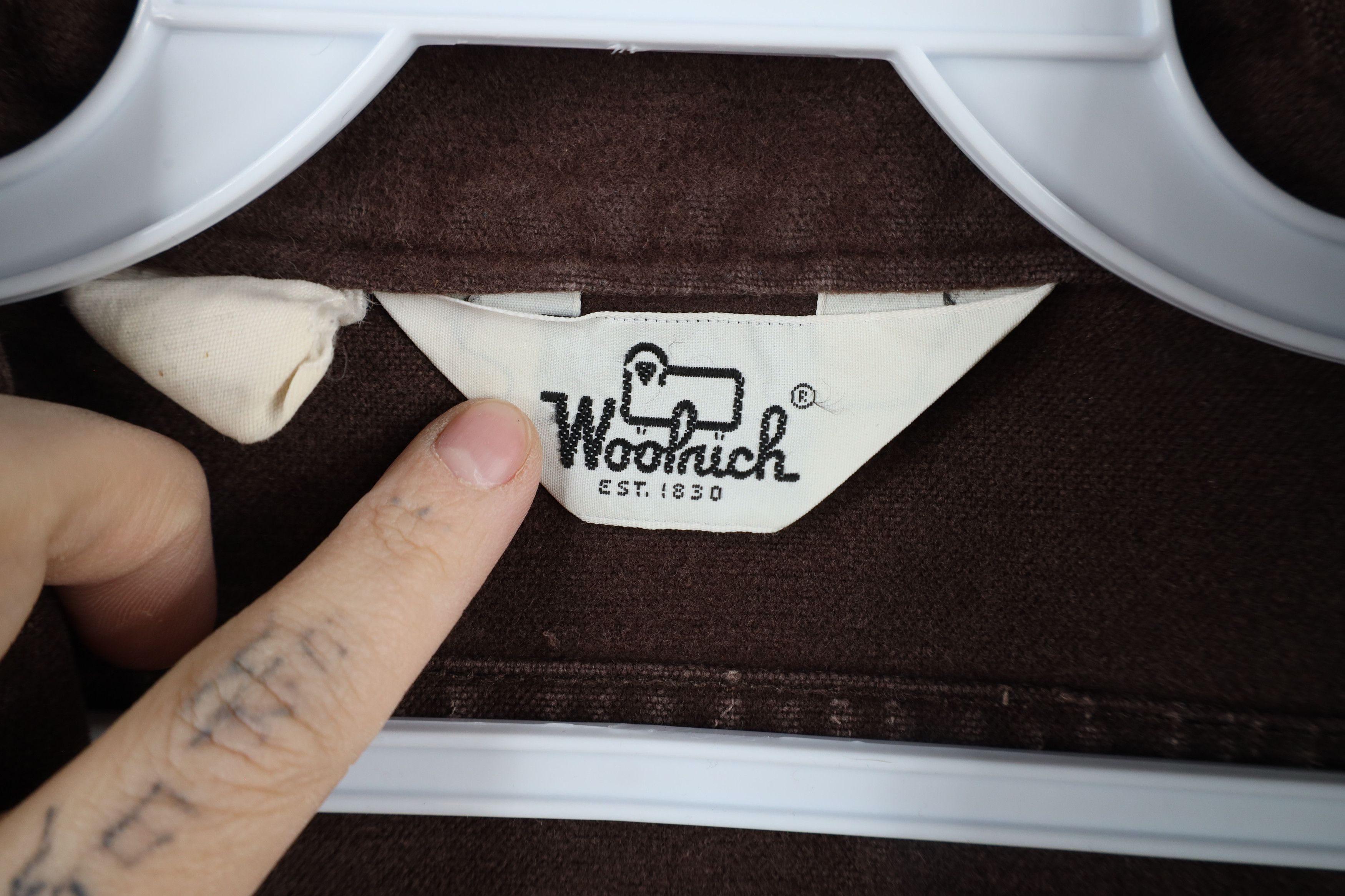 Vintage × Woolrich Woolen Mills Vintage 70s Woolrich Chamois Cloth Button Shirt Brown USA Size US XXL / EU 58 / 5 - 6 Thumbnail