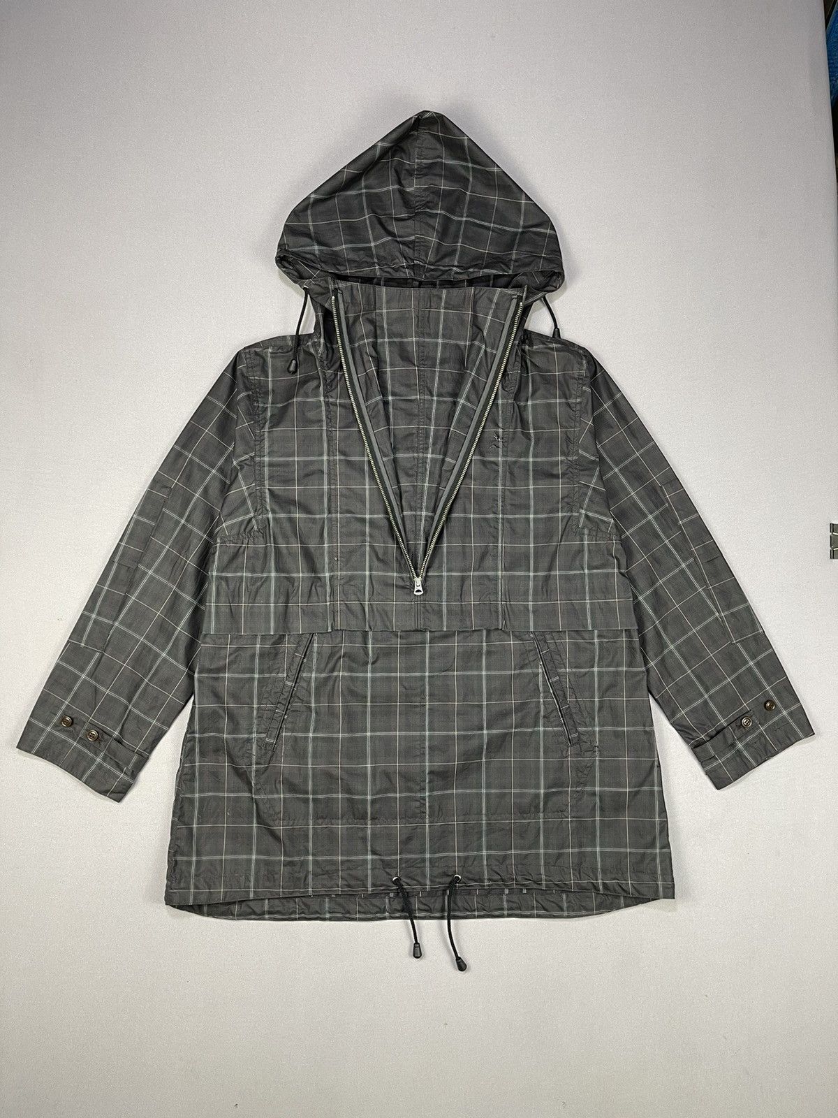 OMNIGOD Vintage OMNIGOD ANORAK Checkered Half Zipper Raincoat Size US M / EU 48-50 / 2 - 1 Thumbnail