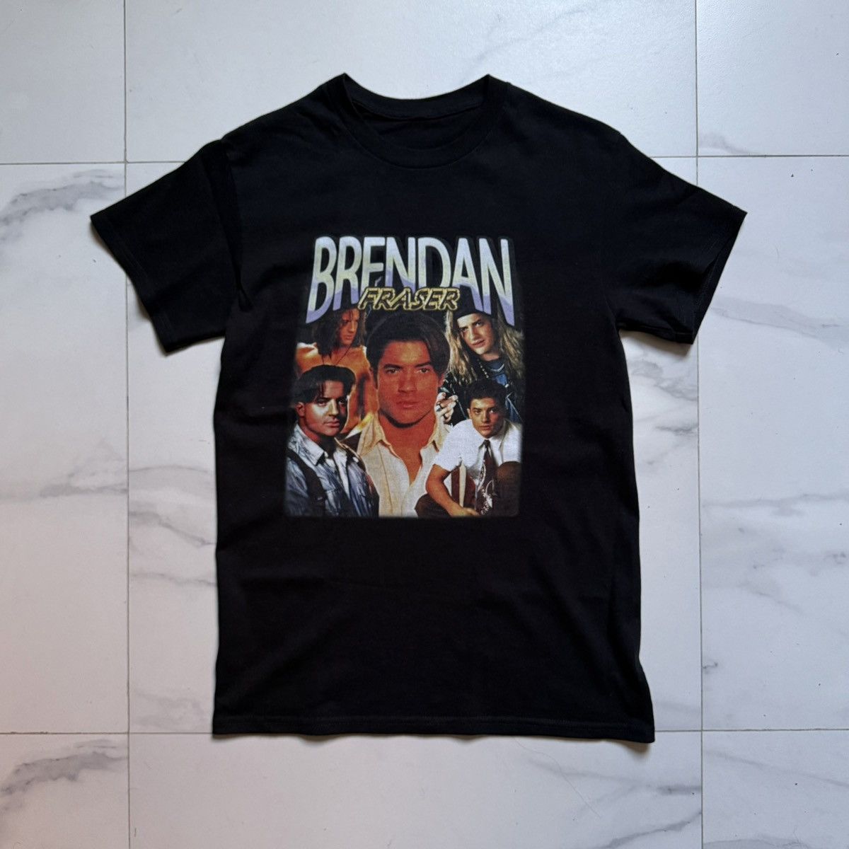 Vintage Vintage Y2K Brendan Fraser Tribute Tee Size US S / EU 44-46 / 1 - 2 Thumbnail