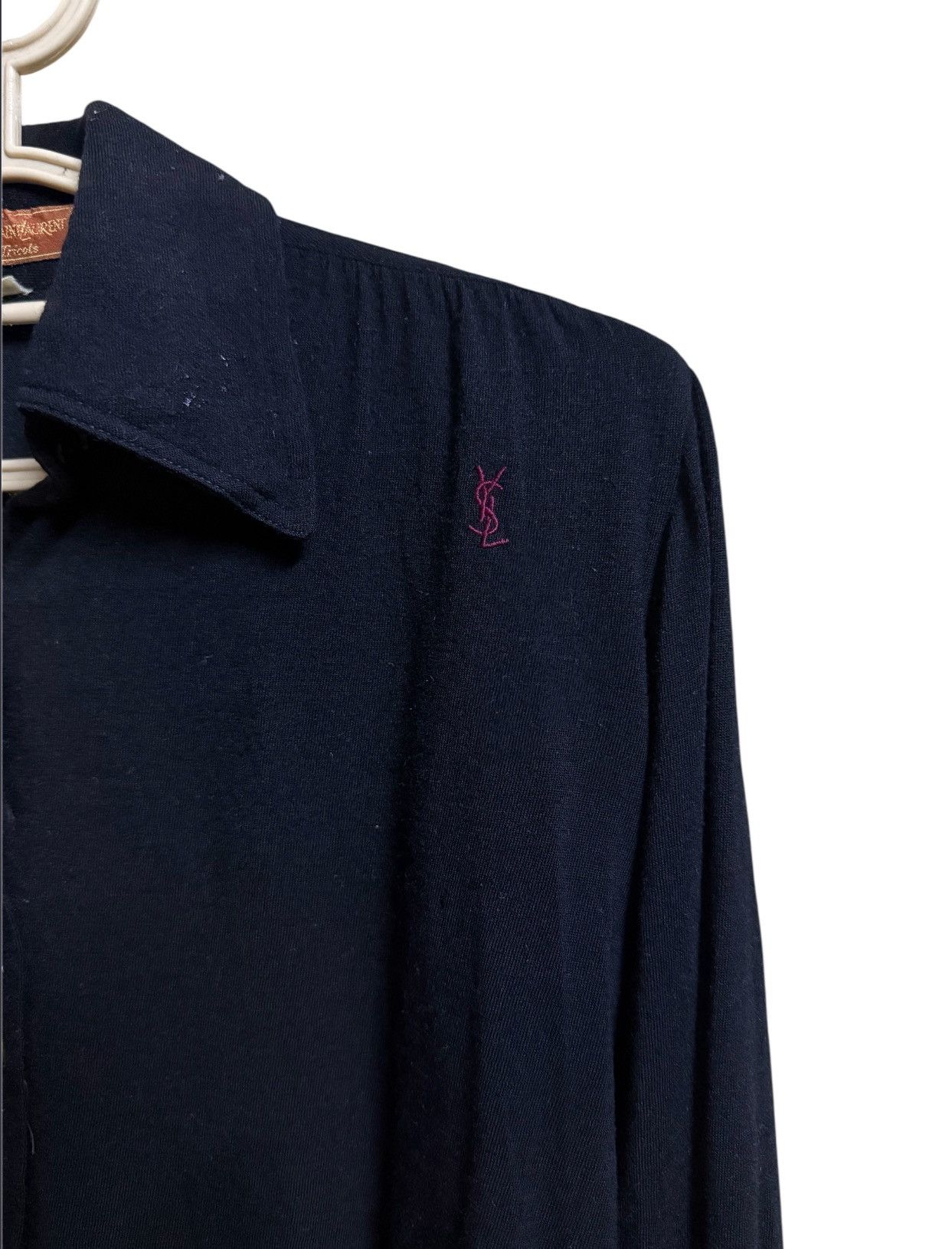 Yves Saint Laurent Vintage YSL BEAUTE BLACK SHIRT Size M / US 6-8 / IT 42-44 - 5 Thumbnail