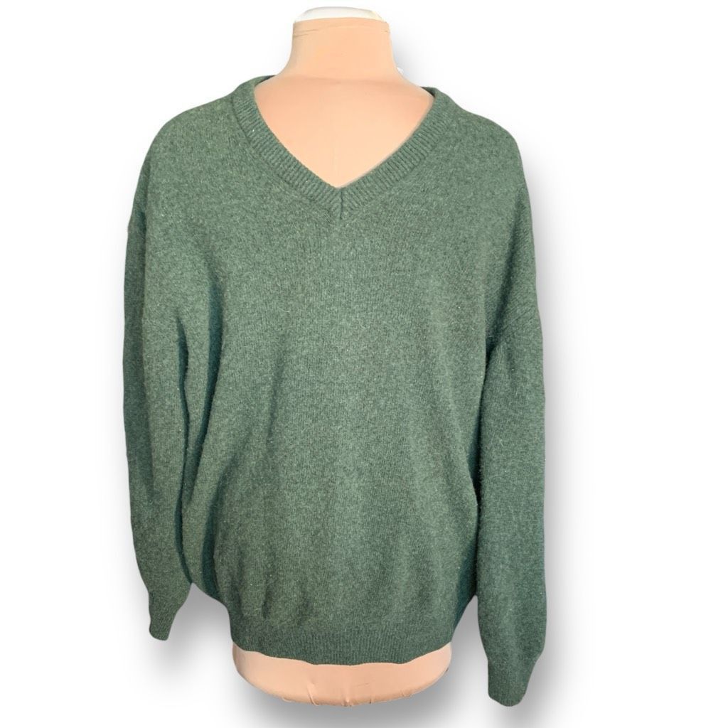 Vintage Vintage Cambridge Classics Green Wool Blend Pullover Knit Vn Size US XXL / EU 58 / 5 - 8 Thumbnail