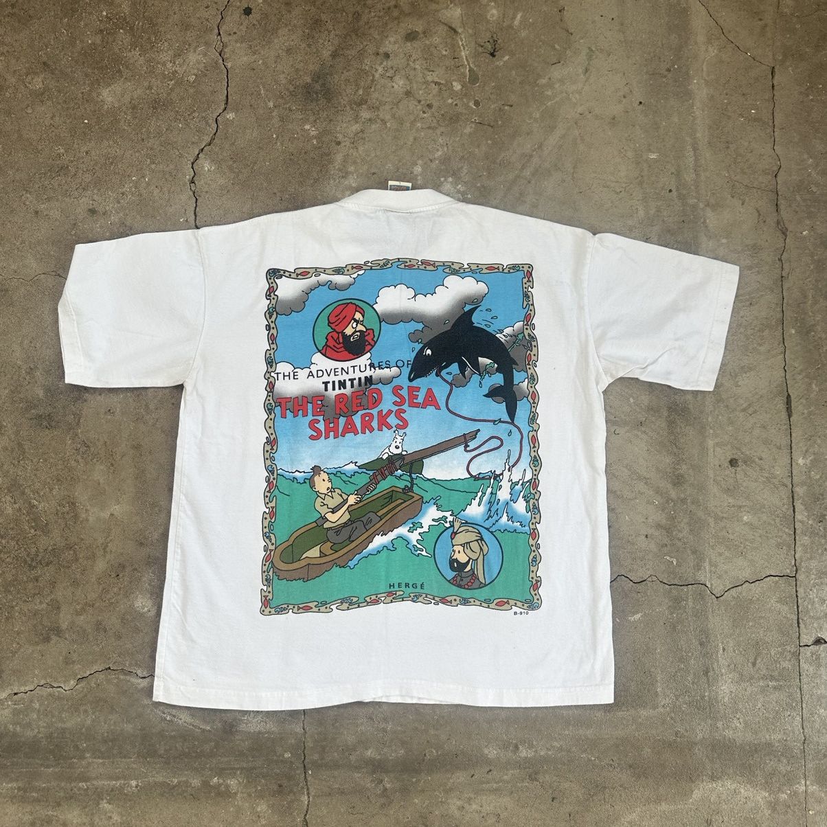 Cartoon Network Vintage The Adventure Of TinTin the Red Sea sharks Size US L / EU 52-54 / 3 - 1 Thumbnail