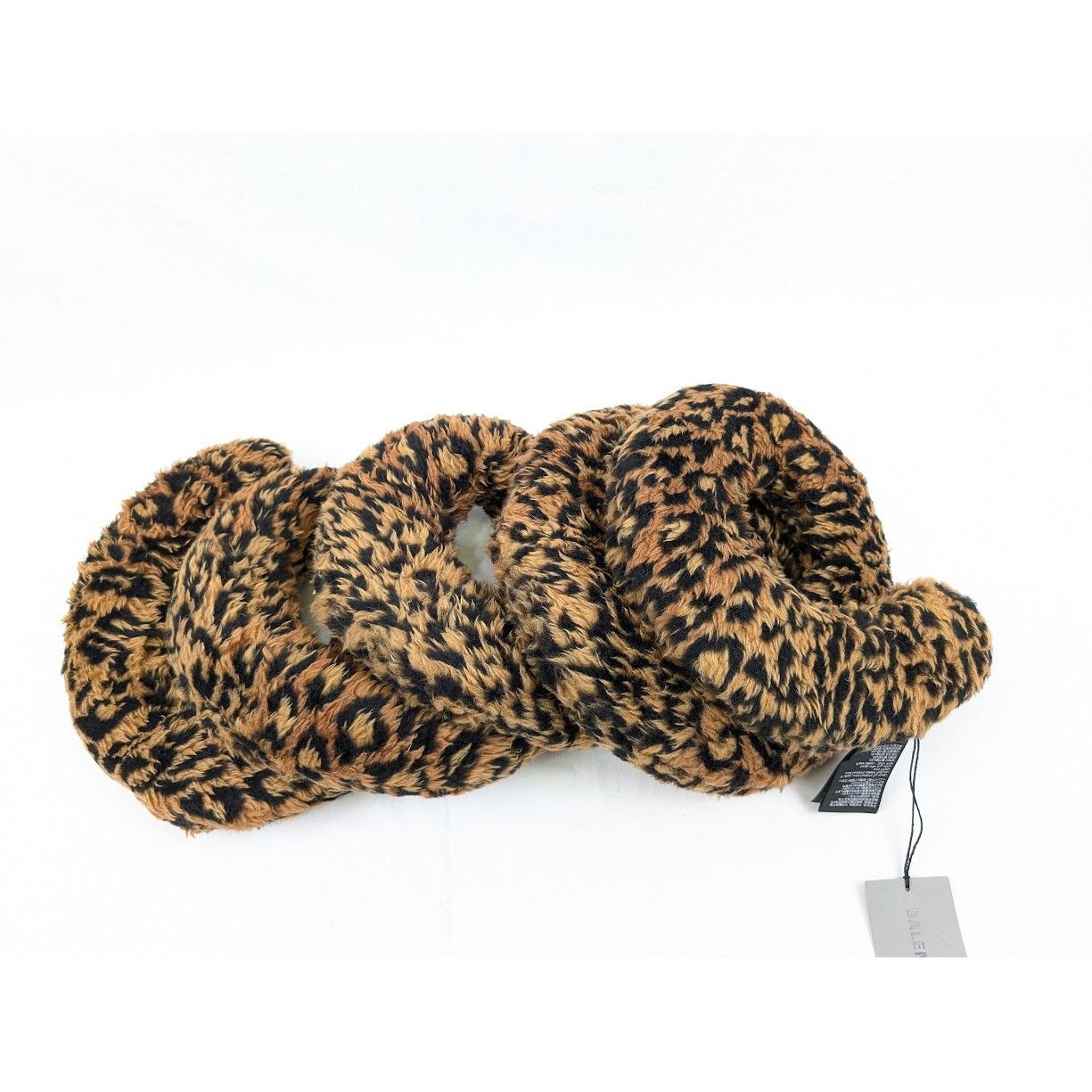 Balenciaga o1rshd1 Size: OS / Fake Fur Wire Scarf in Beige / Brown Size ONE SIZE - 7 Thumbnail