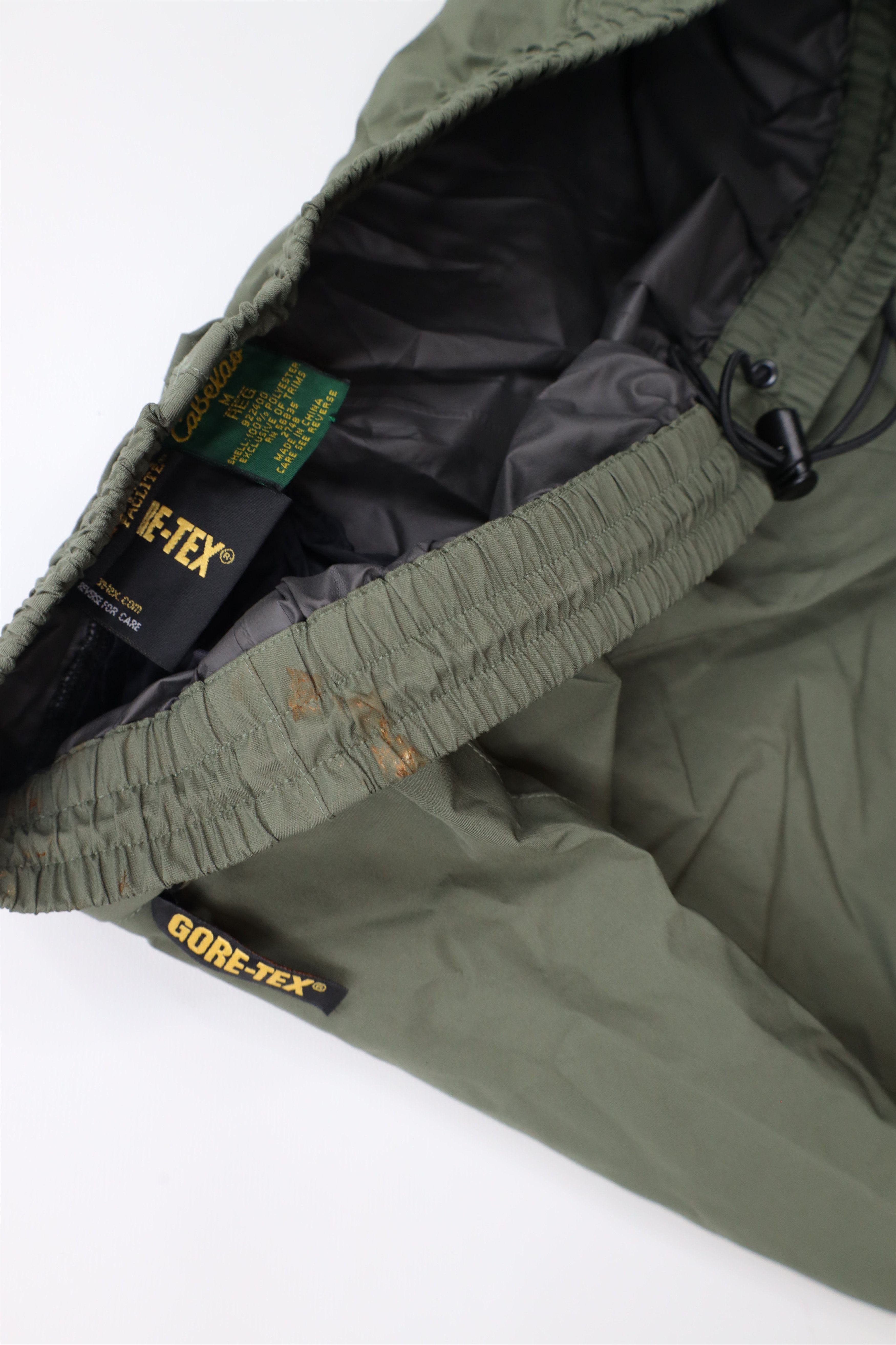 Cabelas × Vintage Vintage Cabelas Waterproof Outdoor Trail Rain Pants Green Size US 34 / EU 50 - 9 Thumbnail