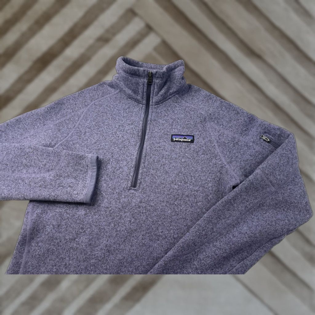 Patagonia Patagonia Sweater Womens Small Purple Long Sleeve 1/4 Zip Fleece Pullover Slim - Nature Outdoor Classic Casual Size S / US 4 / IT 40 - 1 Thumbnail