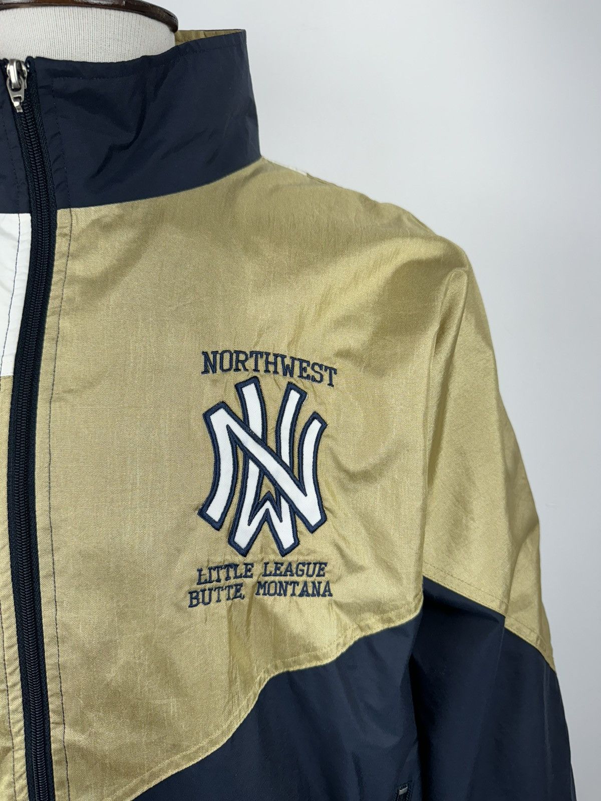 Holloway × Vintage Vintage Holloway New York NYC Varsity Nylon Jacket size XL Size US XL / EU 56 / 4 - 3 Thumbnail