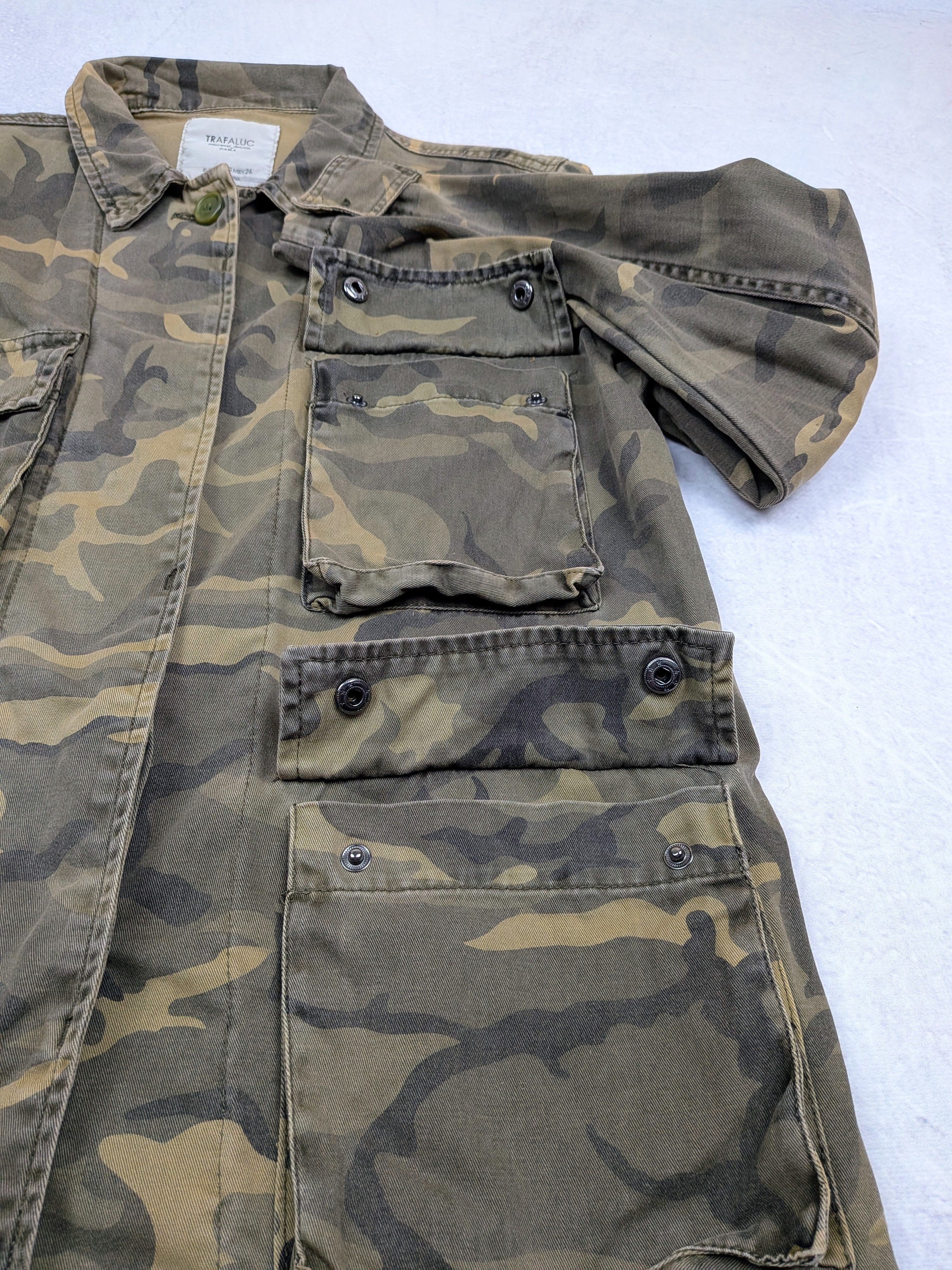 Zara Zara Trafaluc Camouflage Utility Field Jacket Size S/M Size US S / EU 44-46 / 1 - 5 Thumbnail