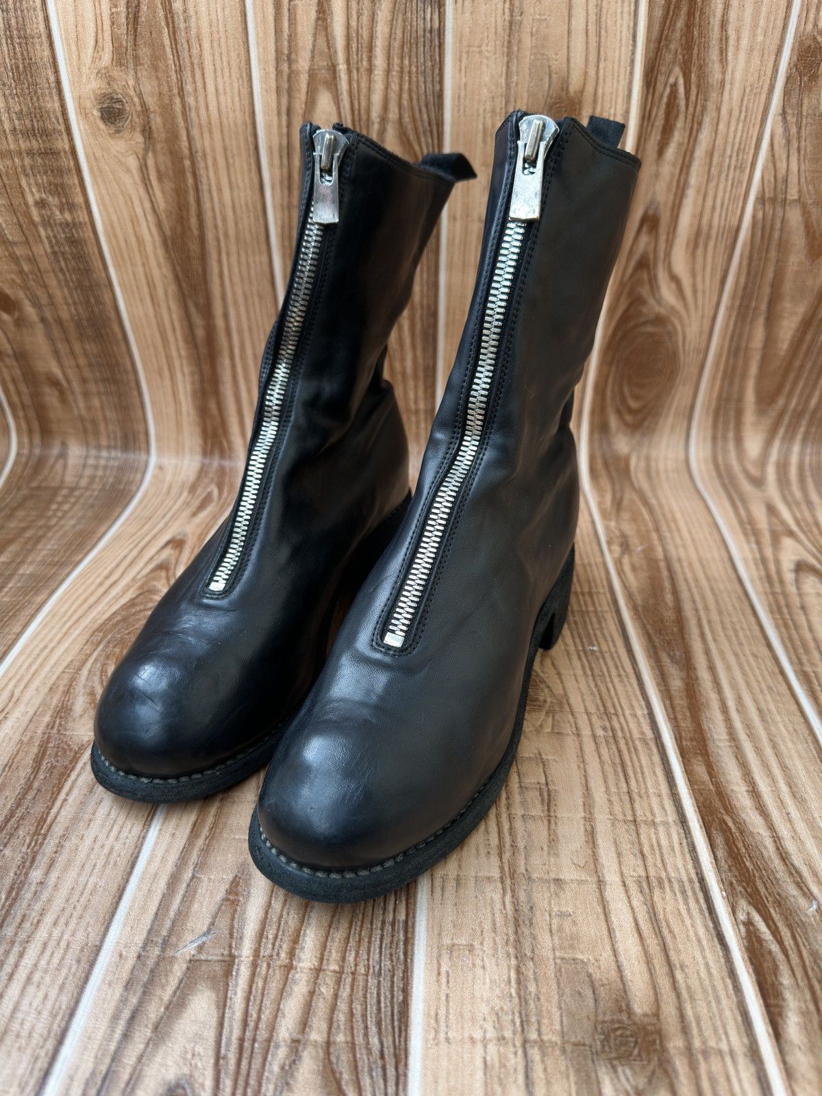 Guidi Guidi PL2 Front Zip Boots Full Grain Horse Leather Size US 7 / IT 37 - 3 Thumbnail
