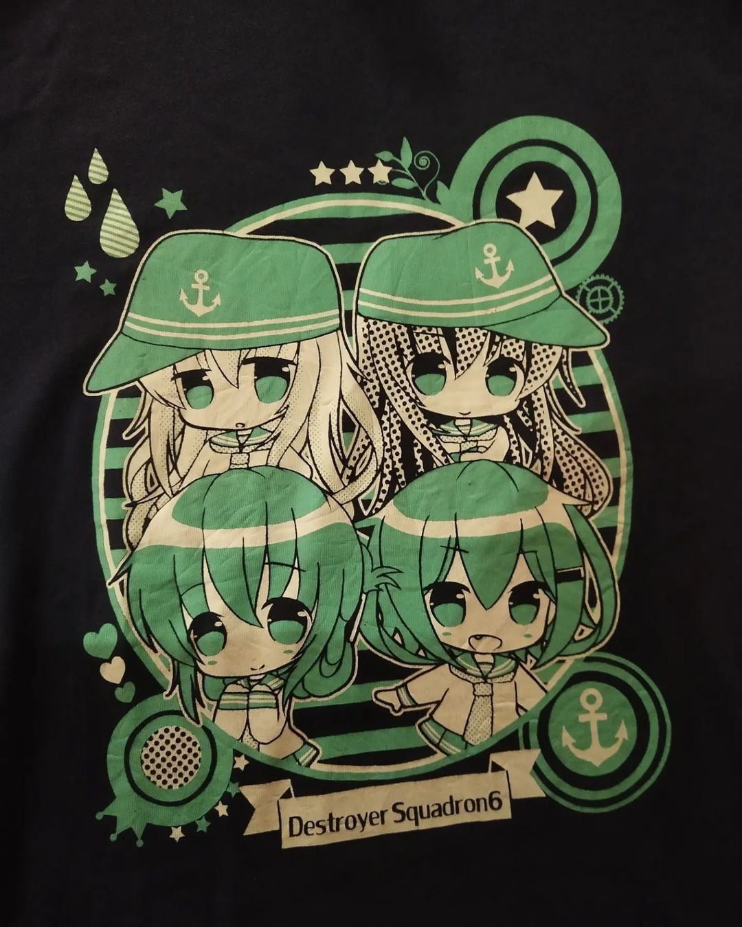Anime × Japanese Brand Kantai Collection Destroyer Squadron6 Art Anime Tees Size US L / EU 52-54 / 3 - 2 Thumbnail