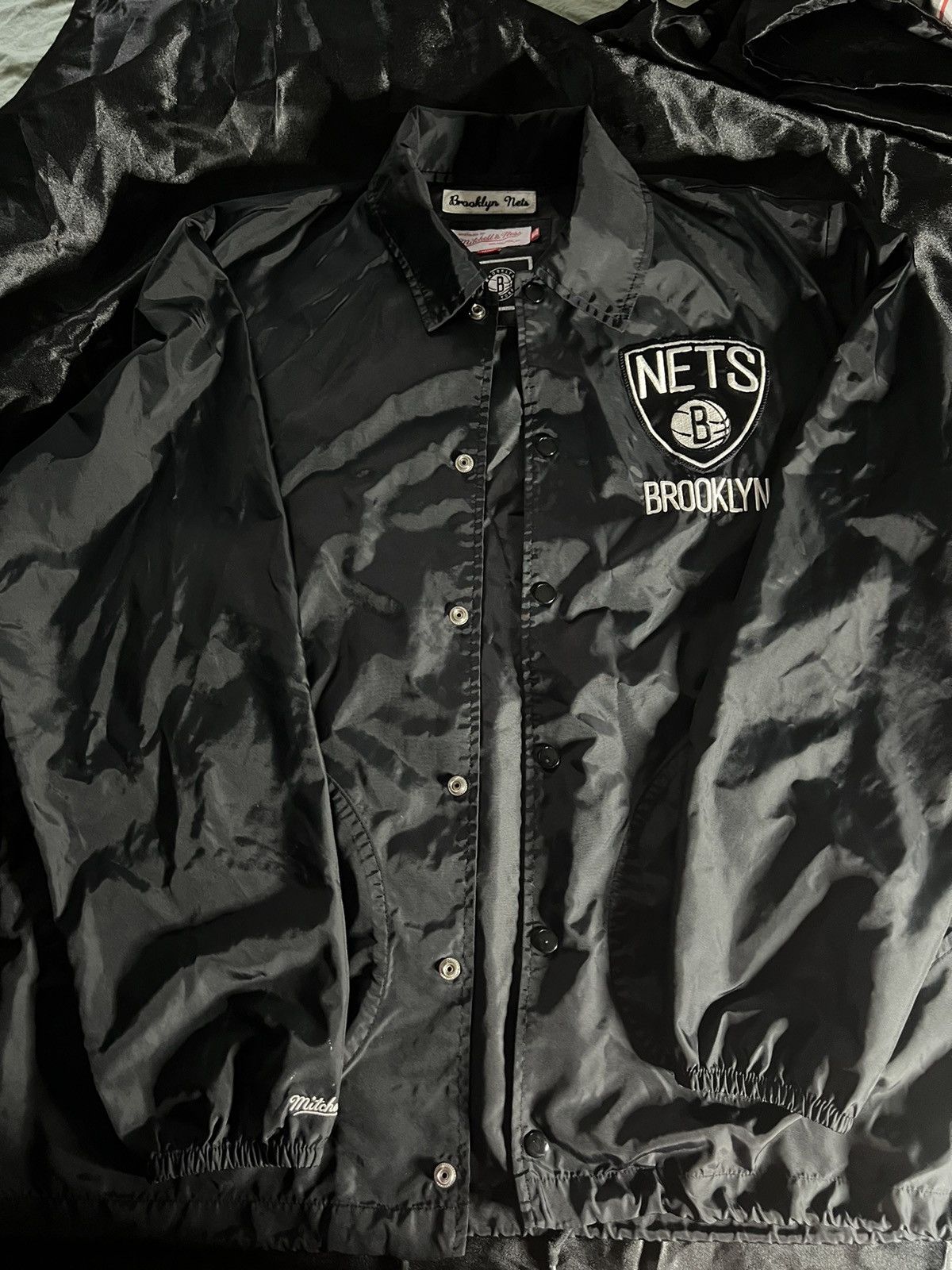 Mitchell & Ness Brooklyn Nets Fleece Jacket Size US XL / EU 56 / 4 - 1 Thumbnail