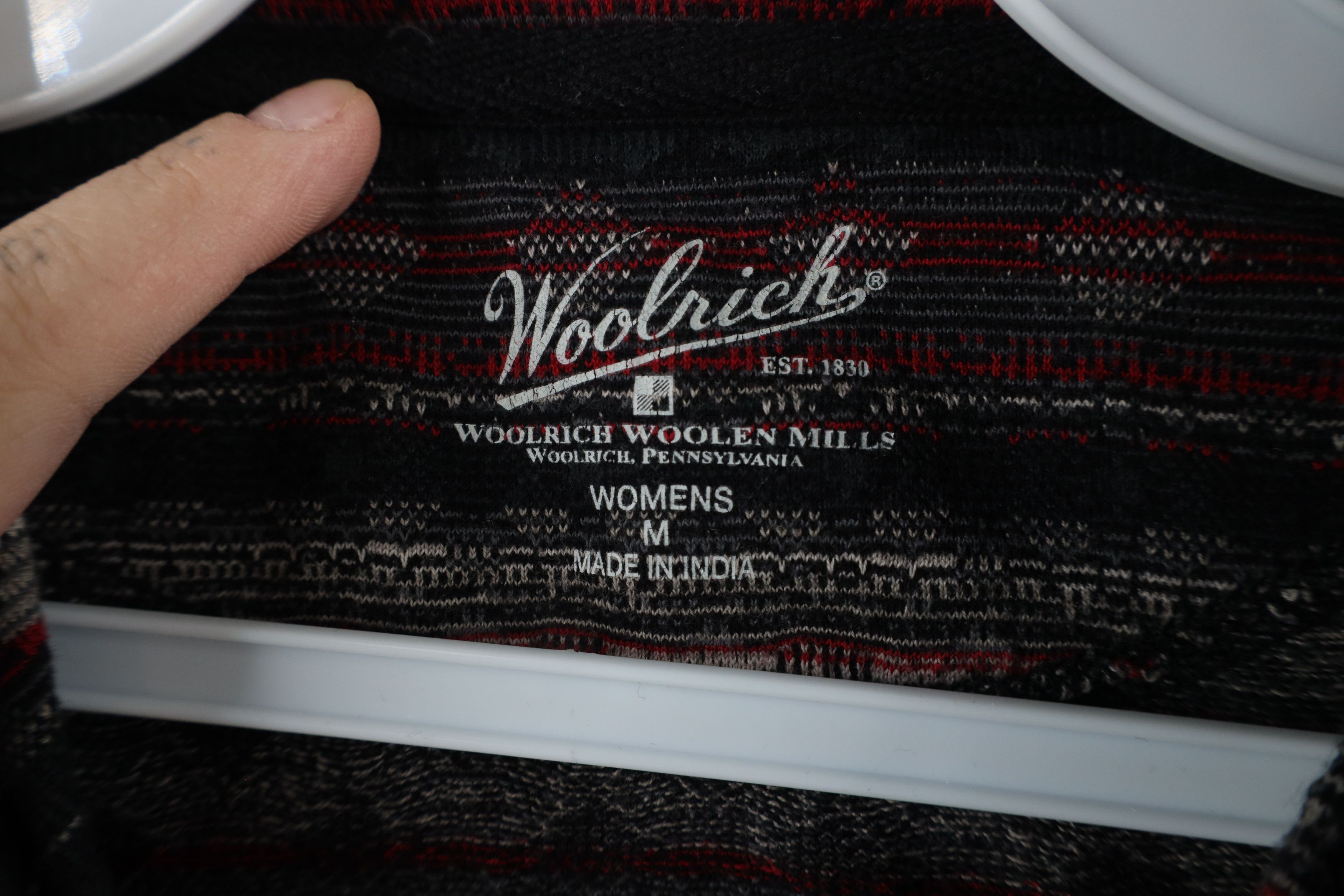 Vintage × Woolrich Woolen Mills Vintage Woolrich Fair Isle Knit Half Zip Pullover Sweater Size M / US 6-8 / IT 42-44 - 4 Thumbnail