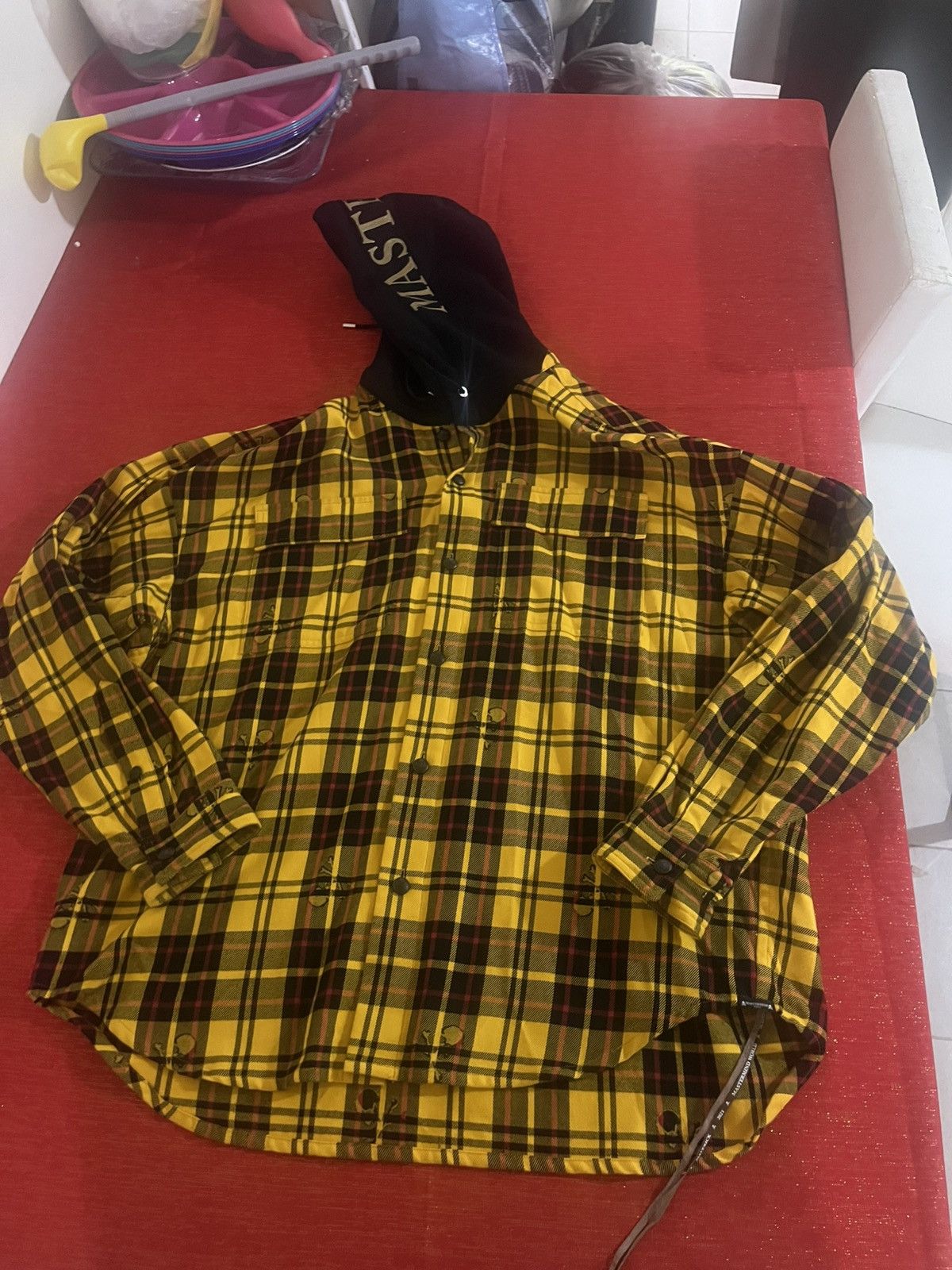 Mastermind Japan Mastermind Japan Plaid Shirt With Hood Sz M Size US M / EU 48-50 / 2 - 17 Thumbnail