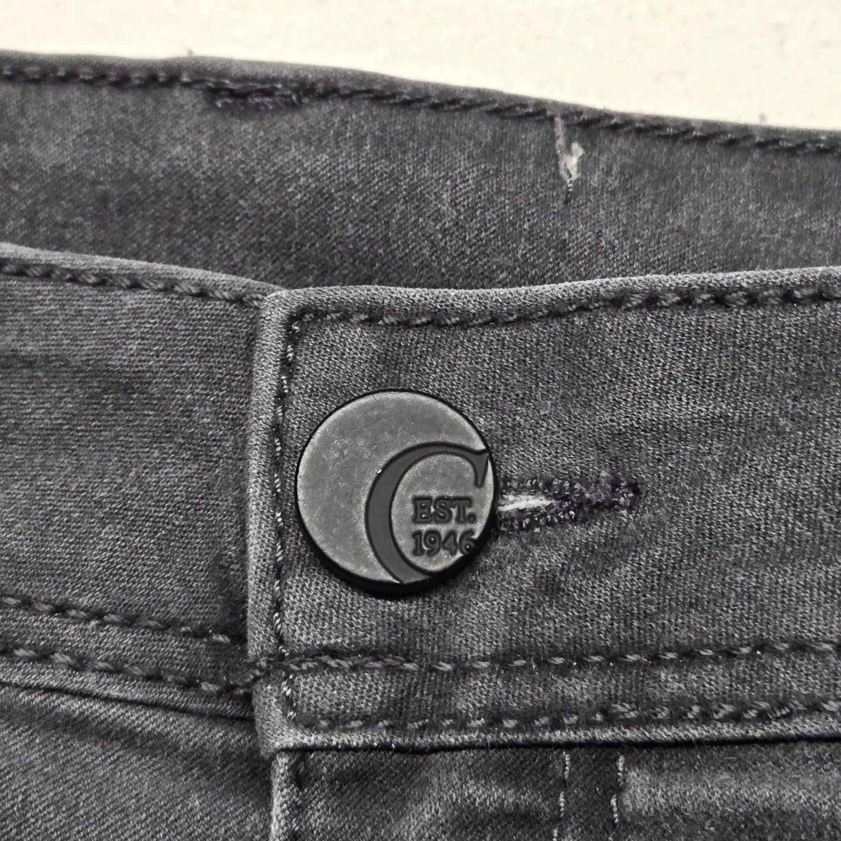 Denime EST. 1946 DENIM Gray Jeans Adult Women’s 32 Denim Straight 5-Pocket Stretch Regular Size 24" / US 00 / IT 34 - 5 Thumbnail