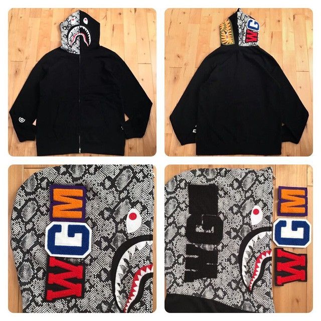 Bape BAPE Snake shark full zip hoodie a bathing ape NIGO Size US XXL / EU 58 / 5 - 1 Thumbnail