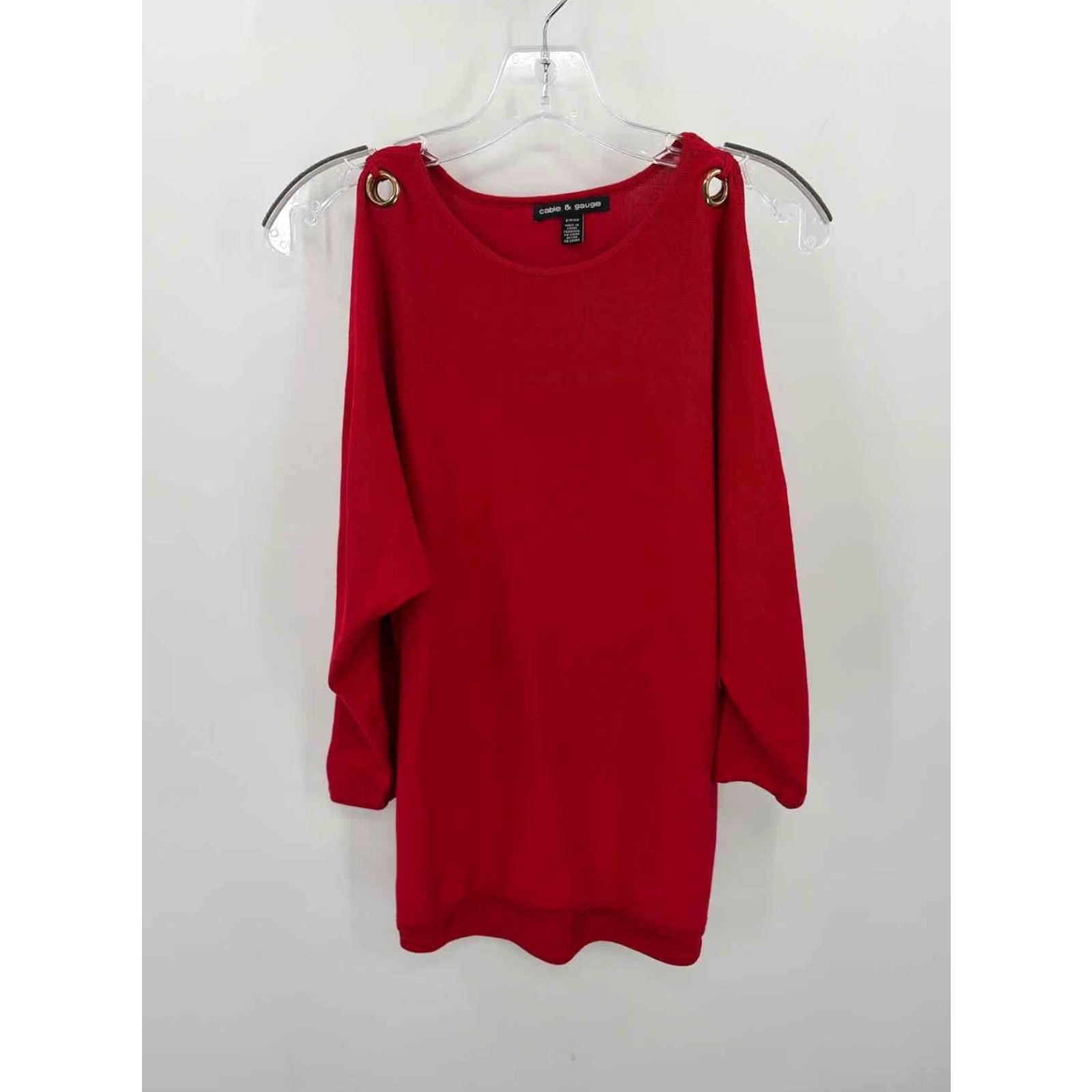 Vintage Pre-Owned Cable & Gauge Red Size Small Sweater Size S / US 4 / IT 40 - 4 Thumbnail