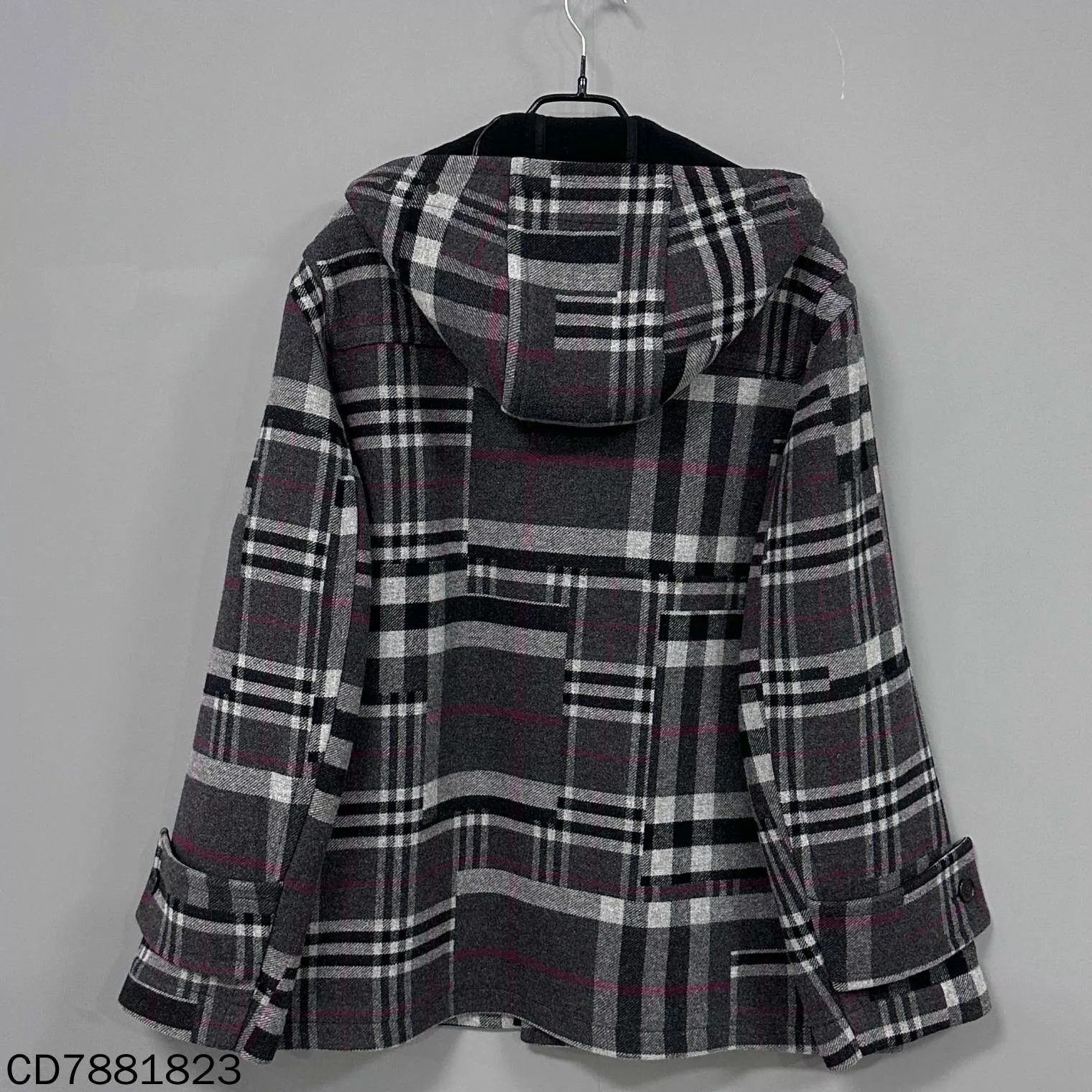 Burberry Burberry Dark Gray Check Horn Button Overcoat S Size S / US 4 / IT 40 - 3 Thumbnail
