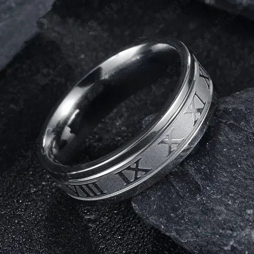 Other Silver Color Roman Ring ( size 7 to 12 ) Size ONE SIZE - 3 Thumbnail