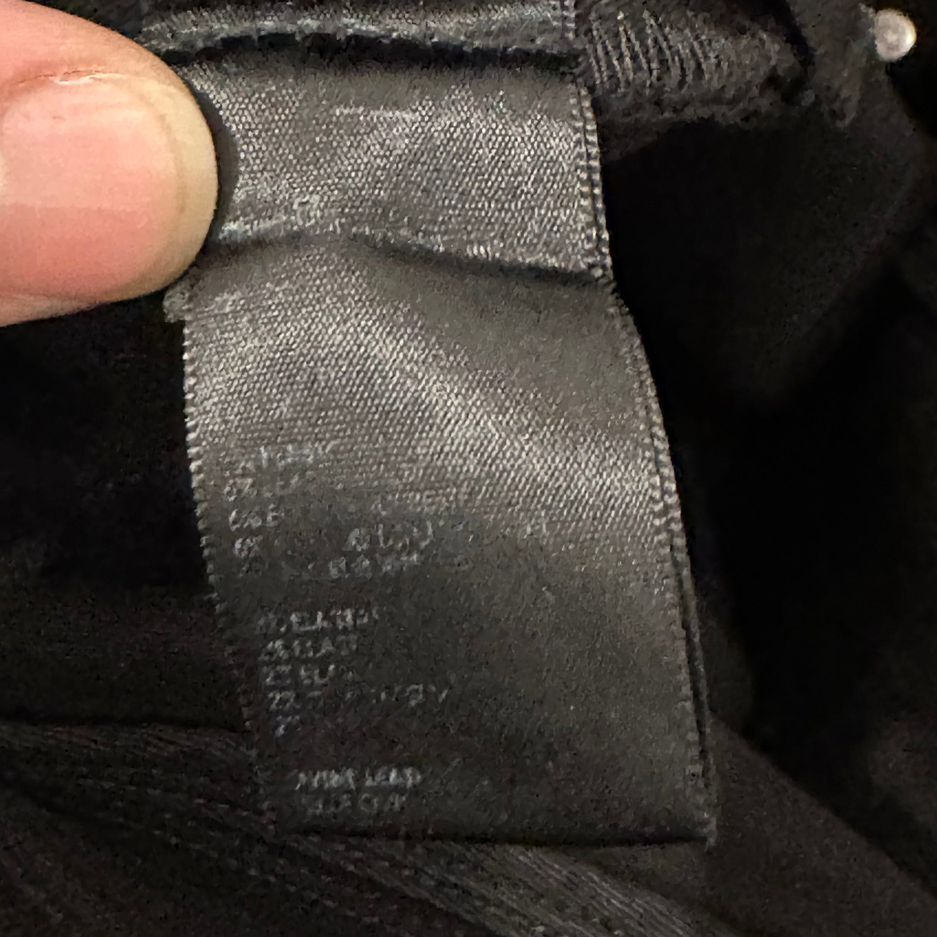 Amiri Amiri MX1 Green Leather Black Denim Jeans Sz 38 Size US 38 / EU 54 - 6 Thumbnail