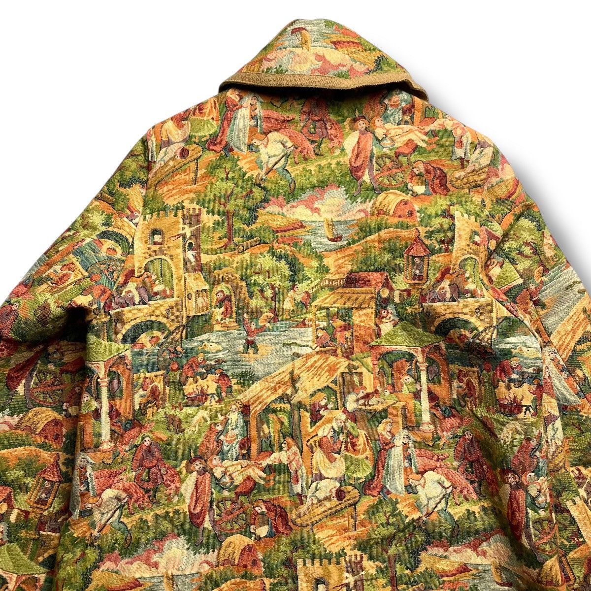 Japanese Brand 🇯🇵 LE ZEPHYR BUTTON UP PRINTED HEAVY COAT JACKET Size M / US 6-8 / IT 42-44 - 8 Thumbnail