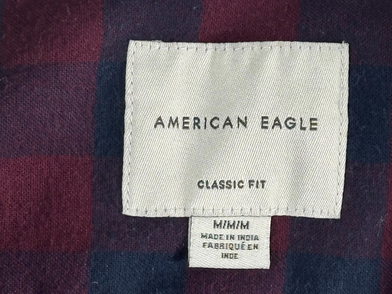 American Eagle Outfitters American Eagle Plaid Flannel Button Down Red Blue Men's M Size US M / EU 48-50 / 2 - 8 Thumbnail