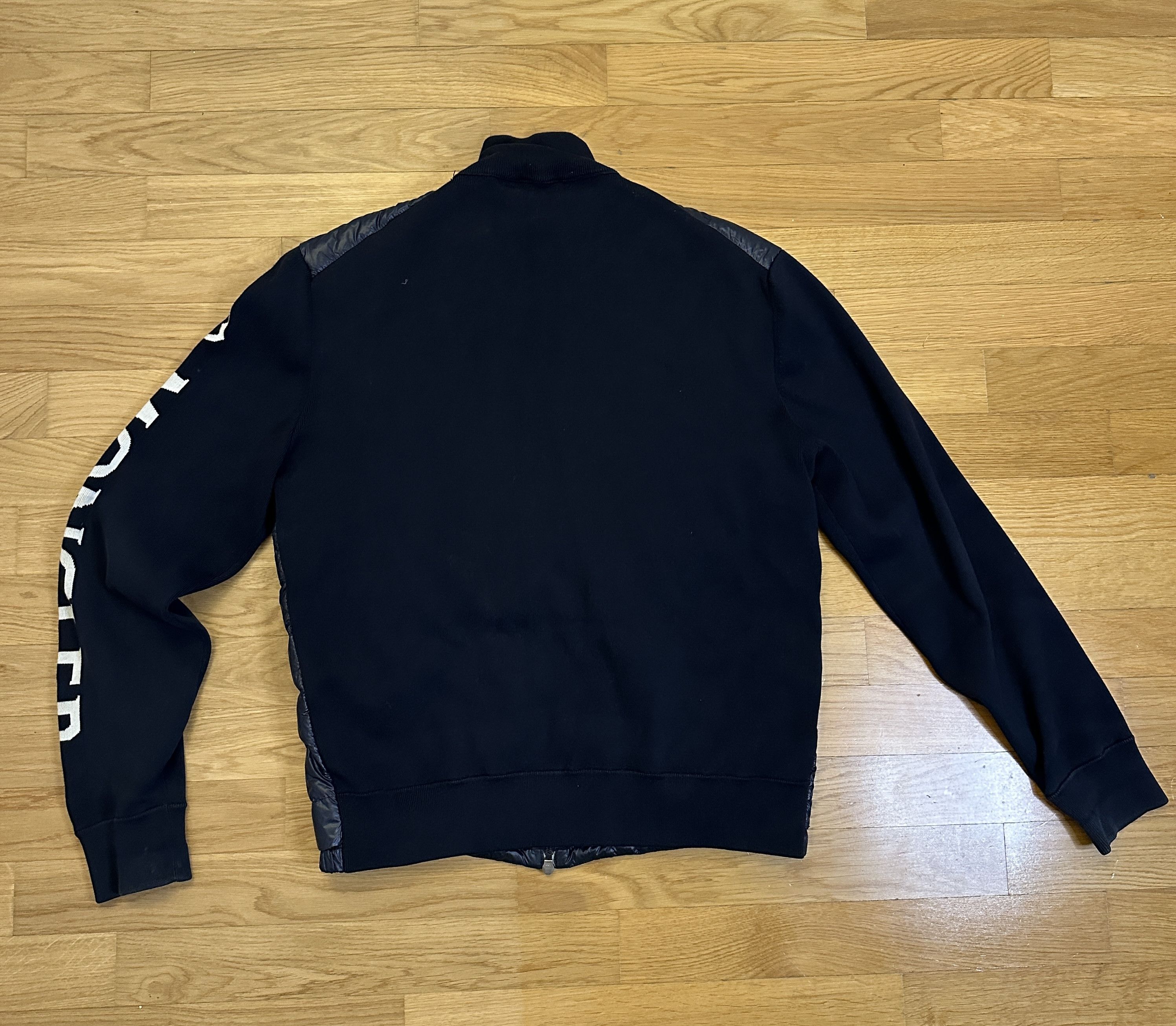 Moncler Moncler Maglione Tricot Knit Down Jacket – Navy – Size XL Size US XL / EU 56 / 4 - 8 Thumbnail