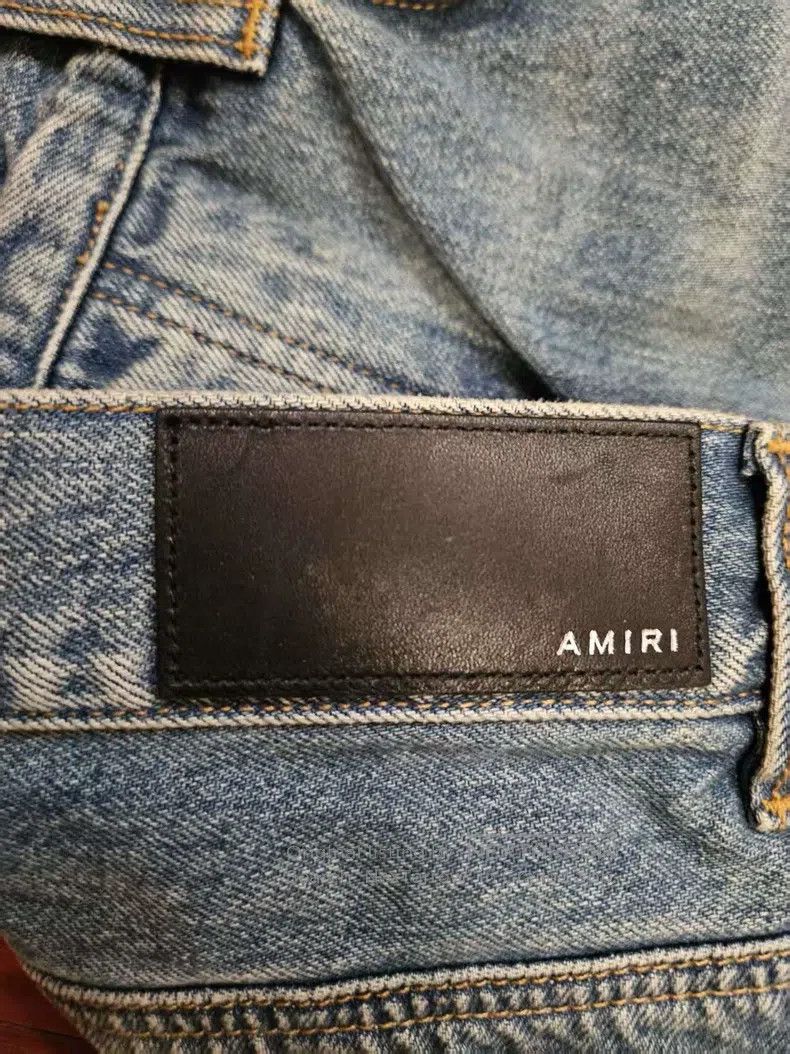 Amiri Amiri Classic Basic Straight Leg Blue Jeans Size 34 Size US 34 / EU 50 - 3 Thumbnail