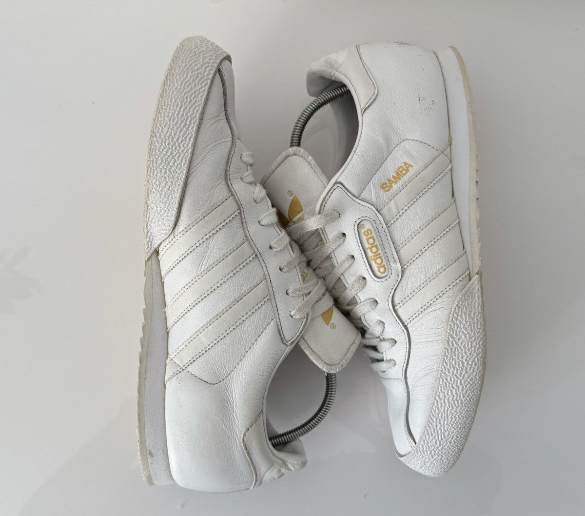 Adidas Vintage Adidas Y2k Samba White Leather Hype Sneakers Size US 11 / EU 44 - 3 Thumbnail