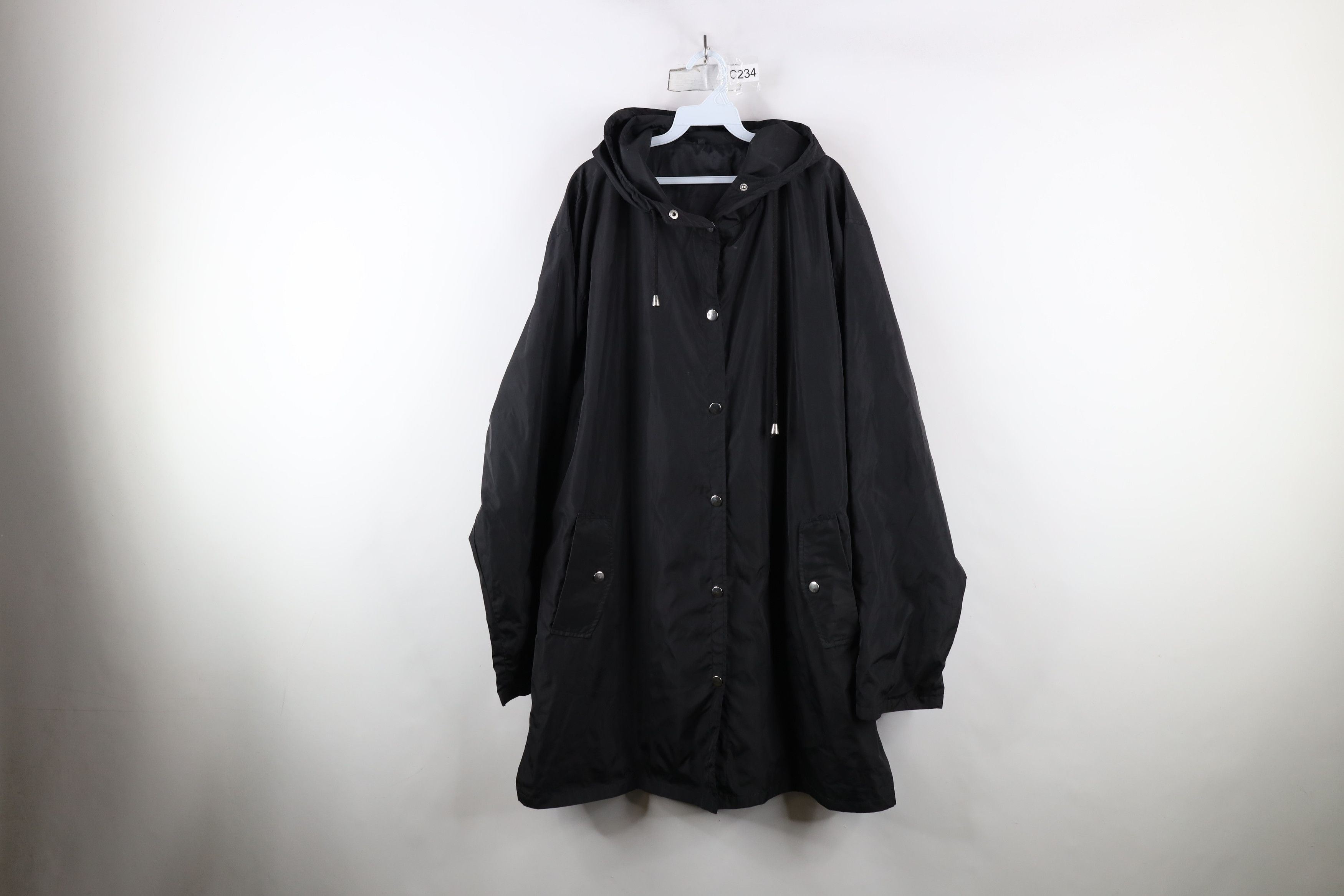Vintage Vintage 90s Y2K Streetwear Length Hooded Windbreaker Jacket Size US XXL / EU 58 / 5 - 1 Thumbnail