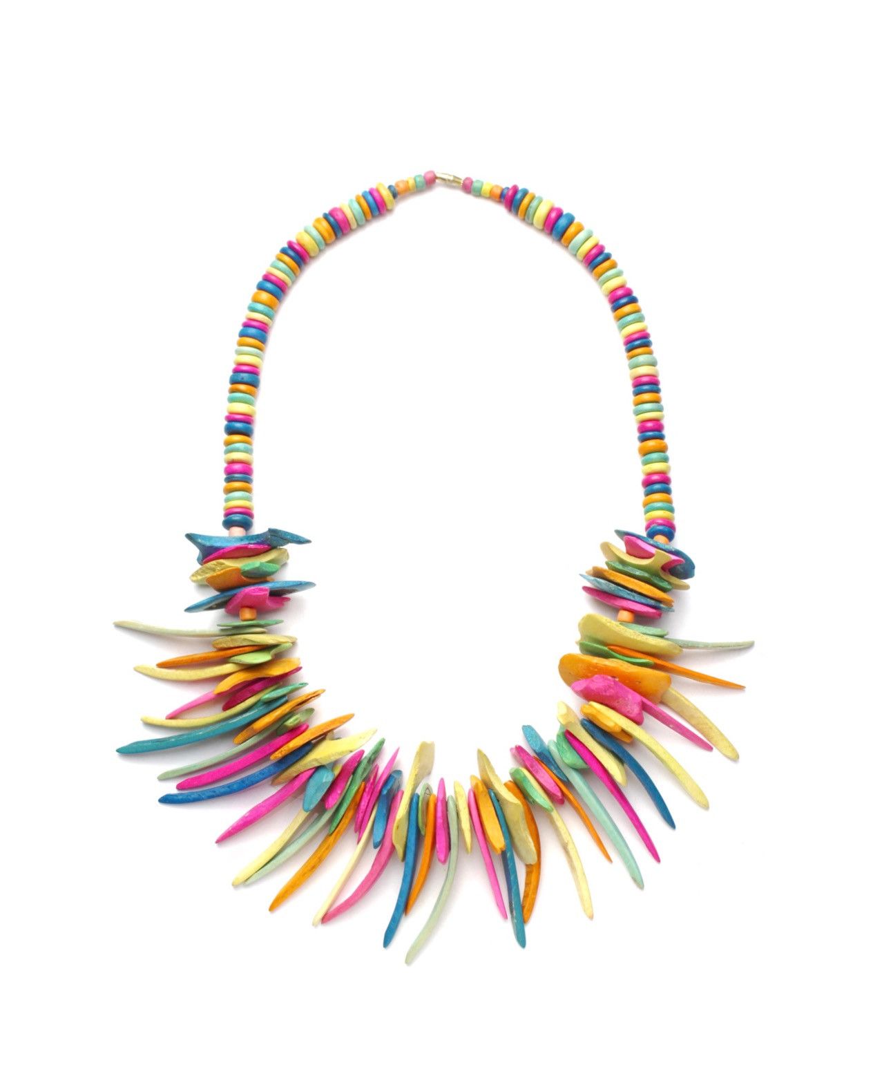 Hysteric Glamour 1980S BOHO WILD POP HAND-DYED WOOD SPIKE NECKLACE Size ONE SIZE - 1 Thumbnail