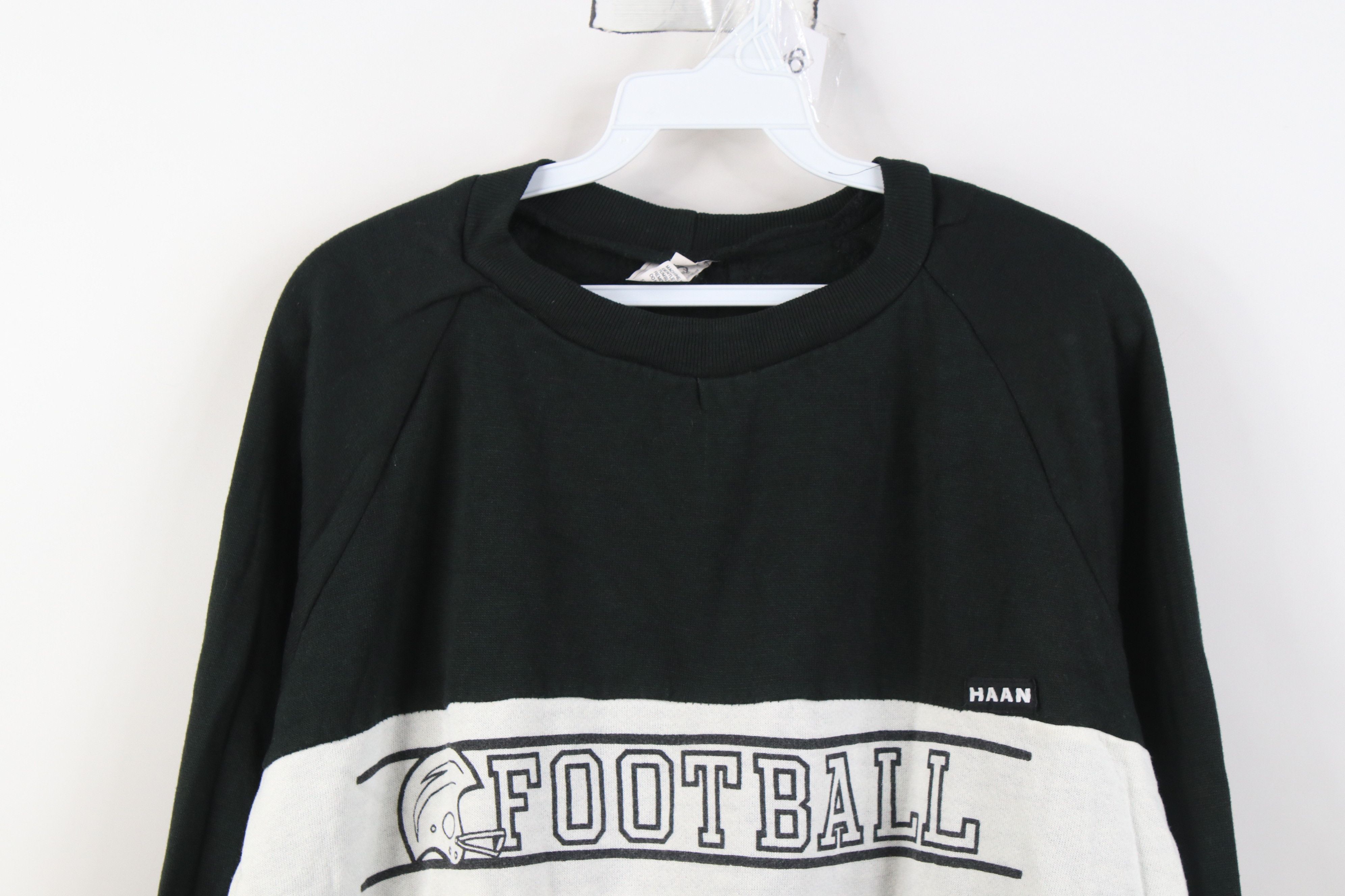 Vintage Vintage 80s 90s Spell Football Crewneck Sweatshirt Black USA Size XL / US 12-14 / IT 48-50 - 2 Thumbnail