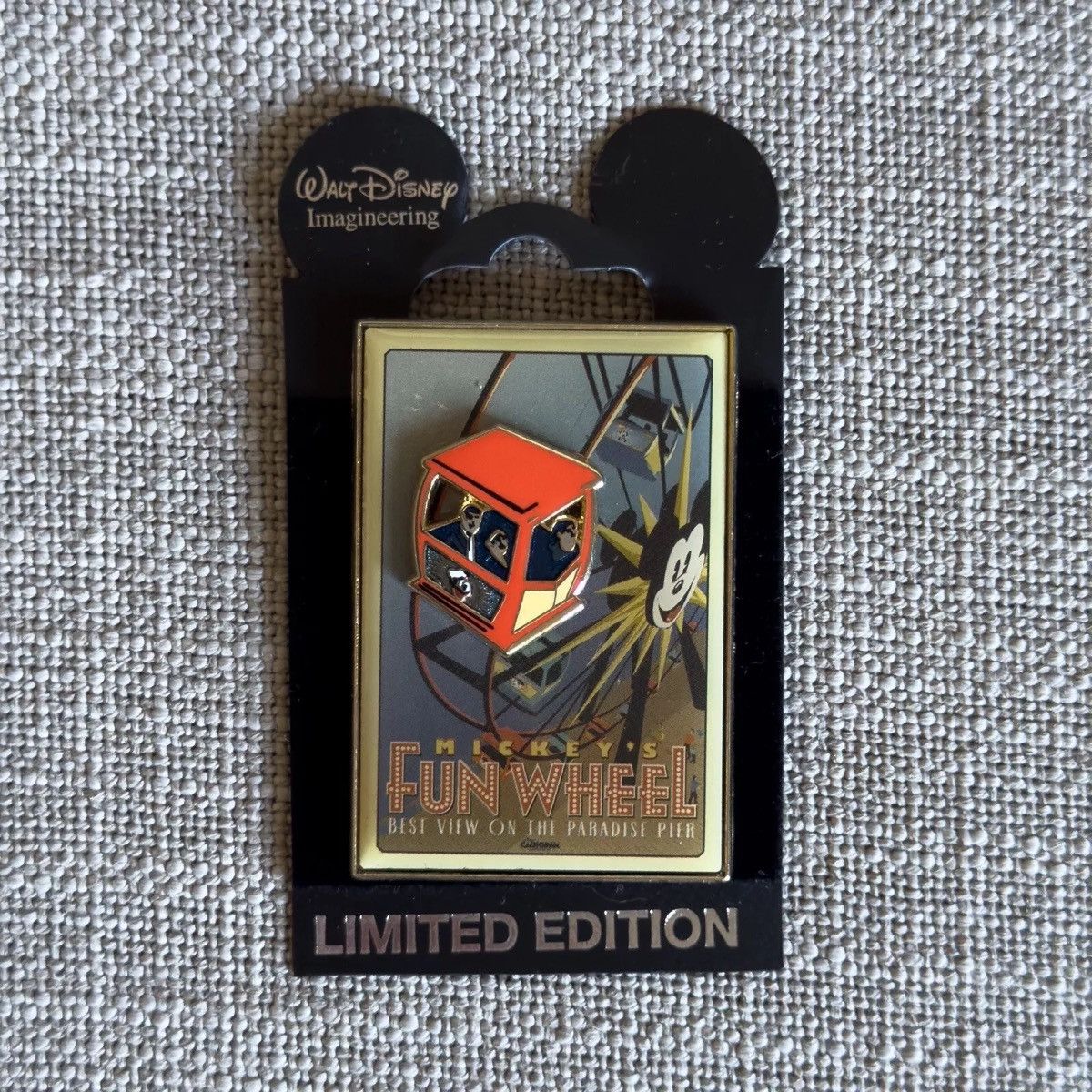 Disney WDI Disneyland Attraction Poster Mickey's Funwheel 3D Pin LE Size ONE SIZE - 1 Thumbnail