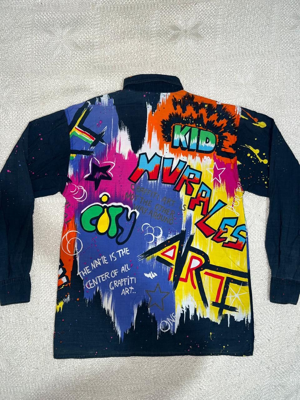 Versace × Vintage Versace Vintage Graffiti button up shirt Size US S / EU 44-46 / 1 - 3 Thumbnail