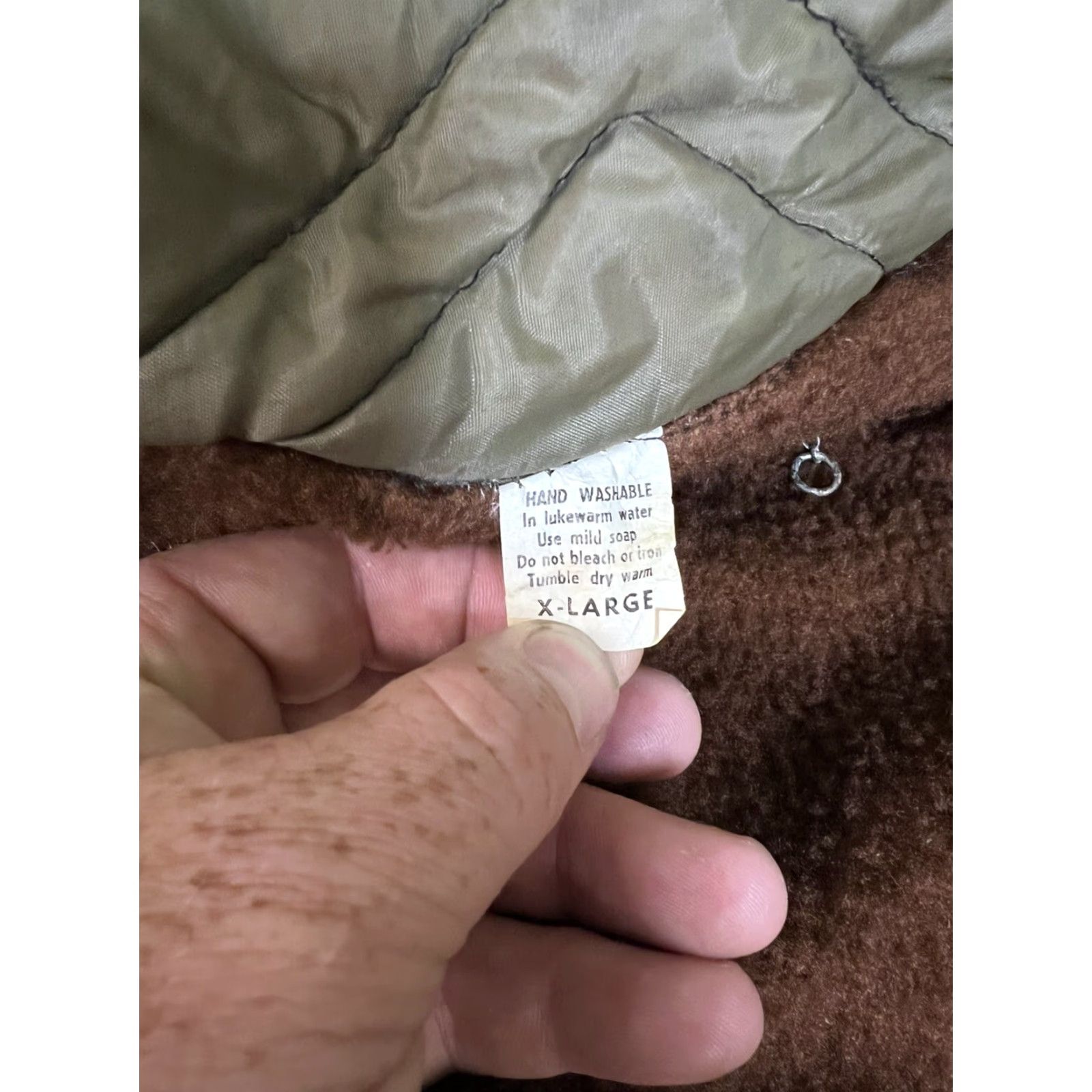 Vintage VINTAGE Unbranded Jacket Mens XL Green Quilted Faux Fur Full Zip Hunting As Is Size US XL / EU 56 / 4 - 6 Thumbnail