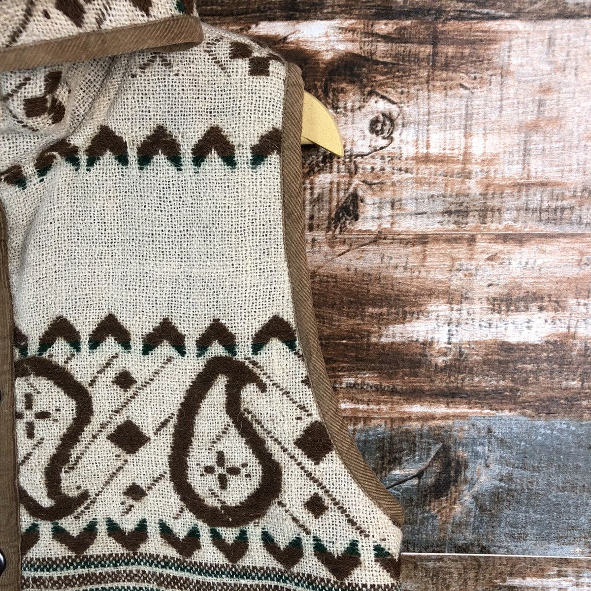 Japanese Brand Amina Brown Cardigan Hoodie Vest #A2301 Size US M / EU 48-50 / 2 - 10 Thumbnail