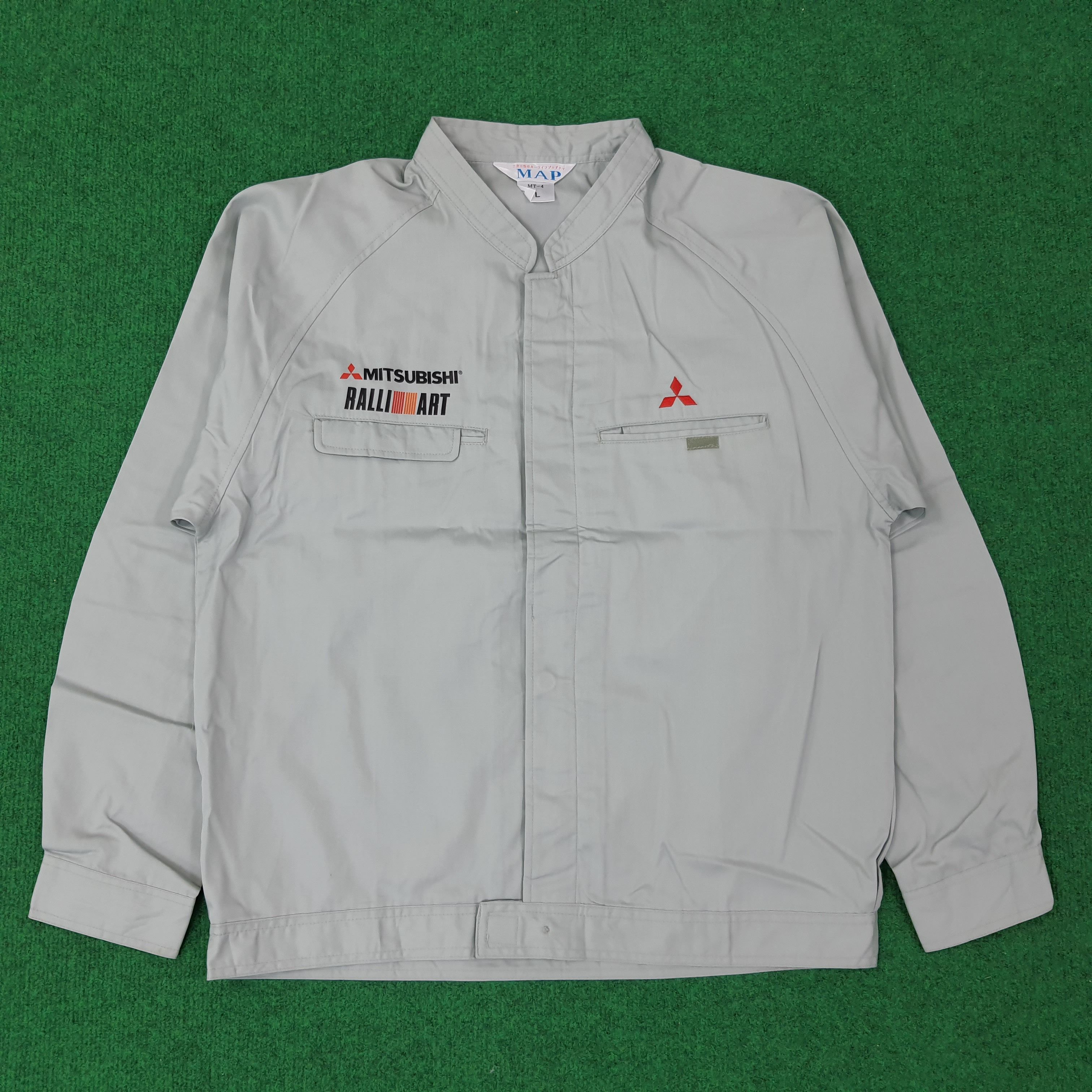 Japanese Brand Vintage Mitsubishi RalliArt Racing Sports Jacket C246N22 Size US M / EU 48-50 / 2 - 2 Thumbnail