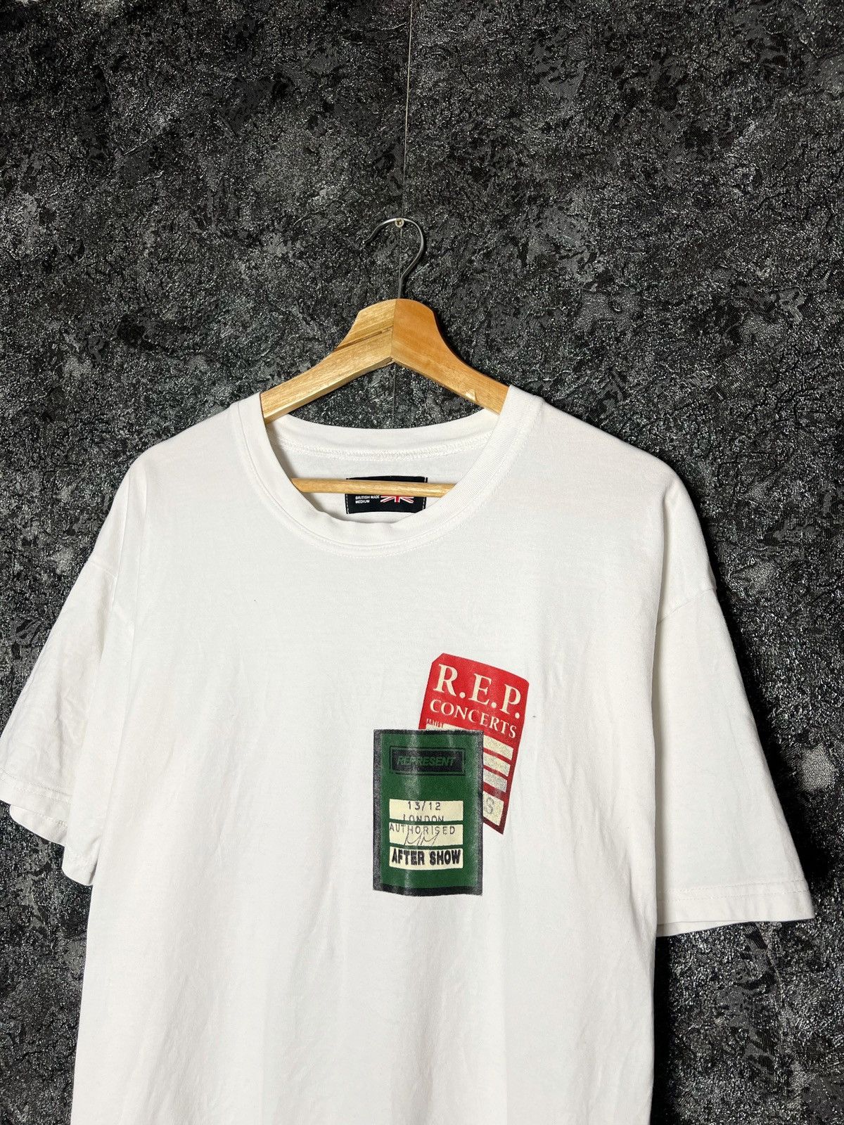 Y2K Represent Rep Concerts Made British T-Shirt Rare Size M