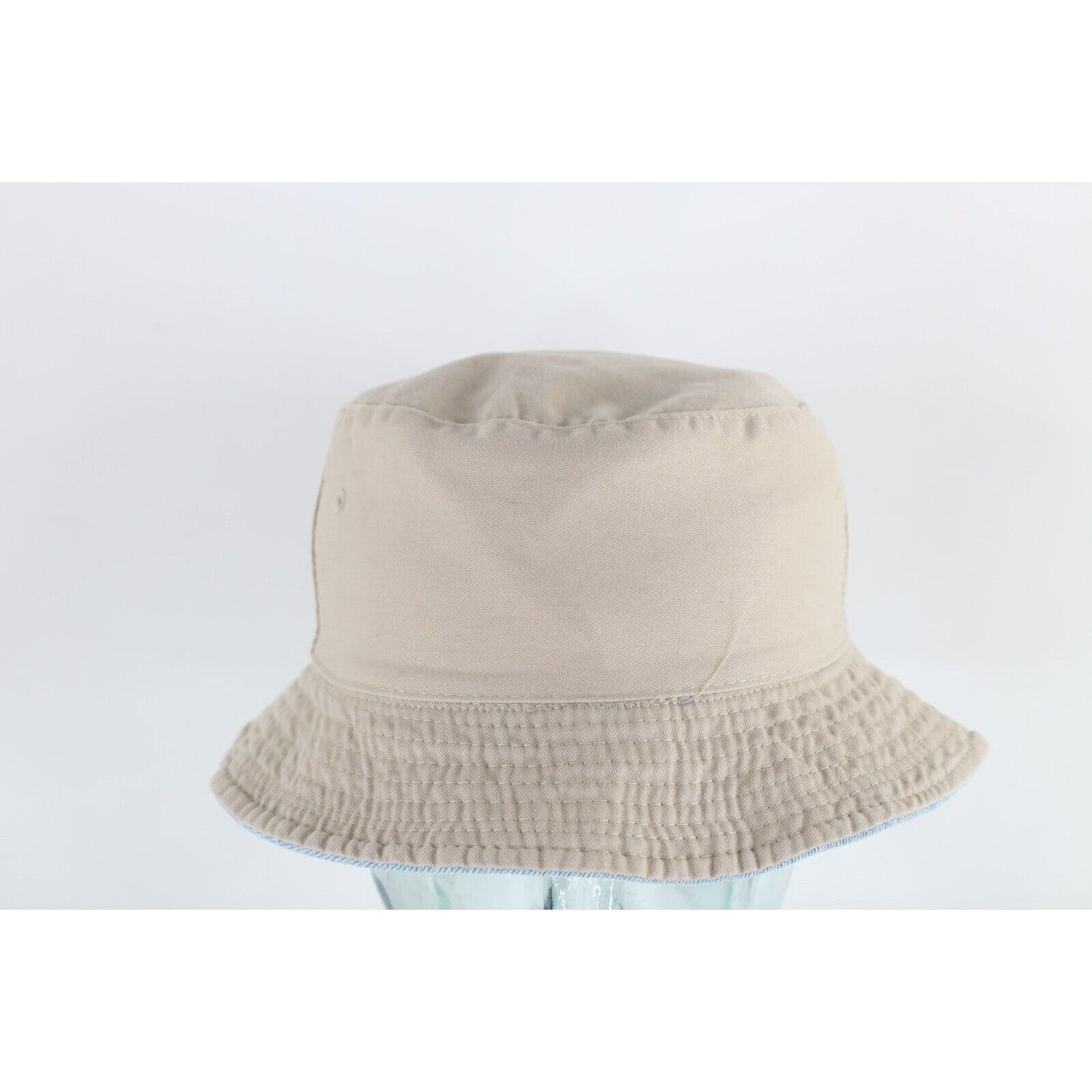 Vintage Vintage 90s Streetwear Faded Reversible Denim Bucket Hat Size ONE SIZE - 6 Thumbnail