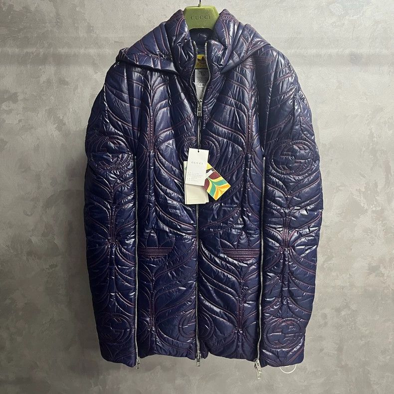Gucci Gucci Adidas' latest dark blue logo embroidered zipper jack Size US S / EU 44-46 / 1 - 1 Thumbnail