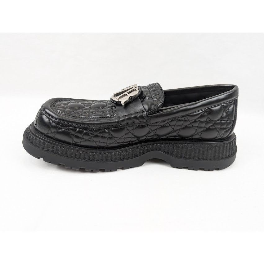 Dior o1rshd1 Buffalo Loafers Cannage Leather in Black Size US 11 / EU 44 - 8 Thumbnail