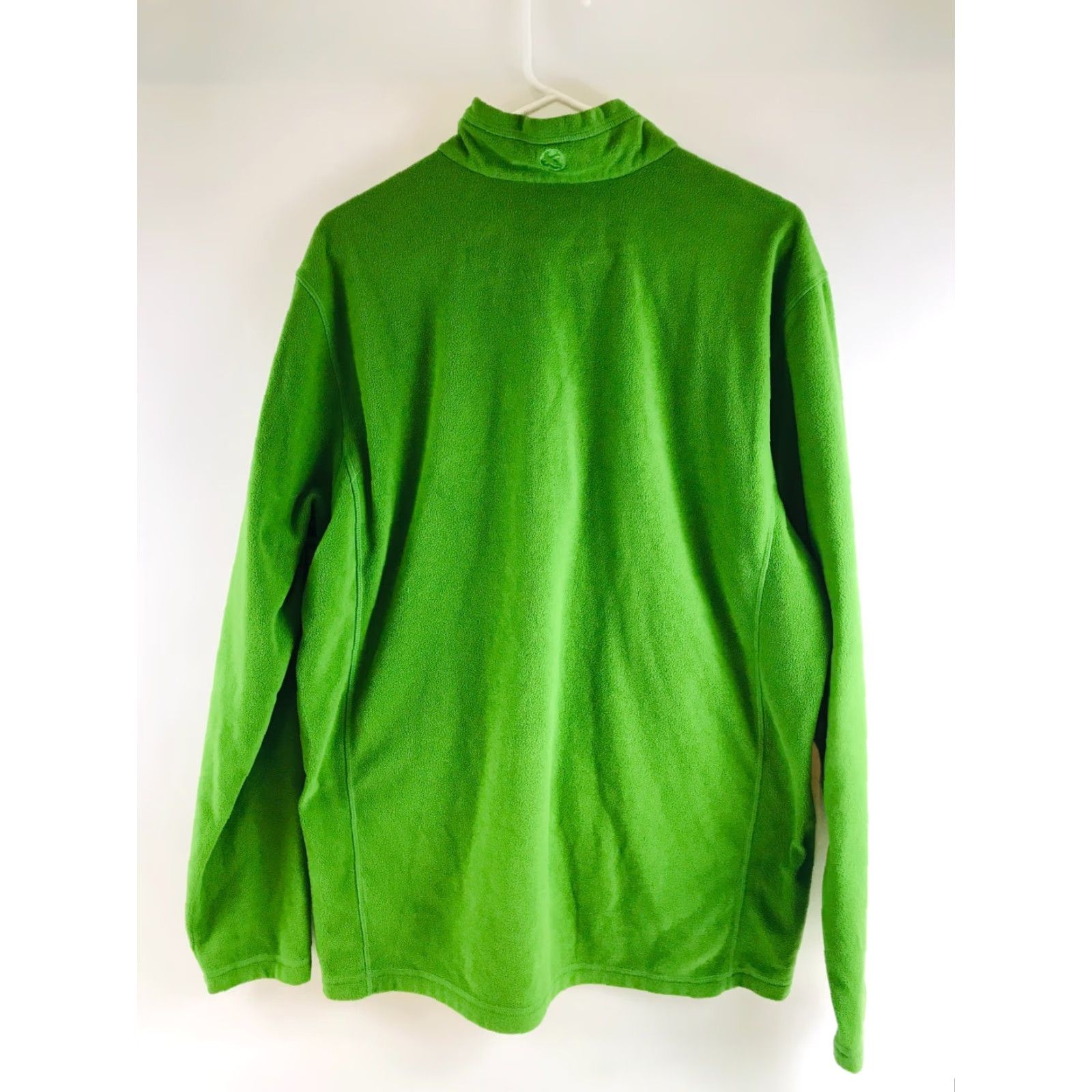 Vintage Guide Series Men’s Sweatshirt Sweater, Size L Tall, Green, Quarter Zip, Fleece, Pullover Size L / US 10 / IT 46 - 2 Thumbnail