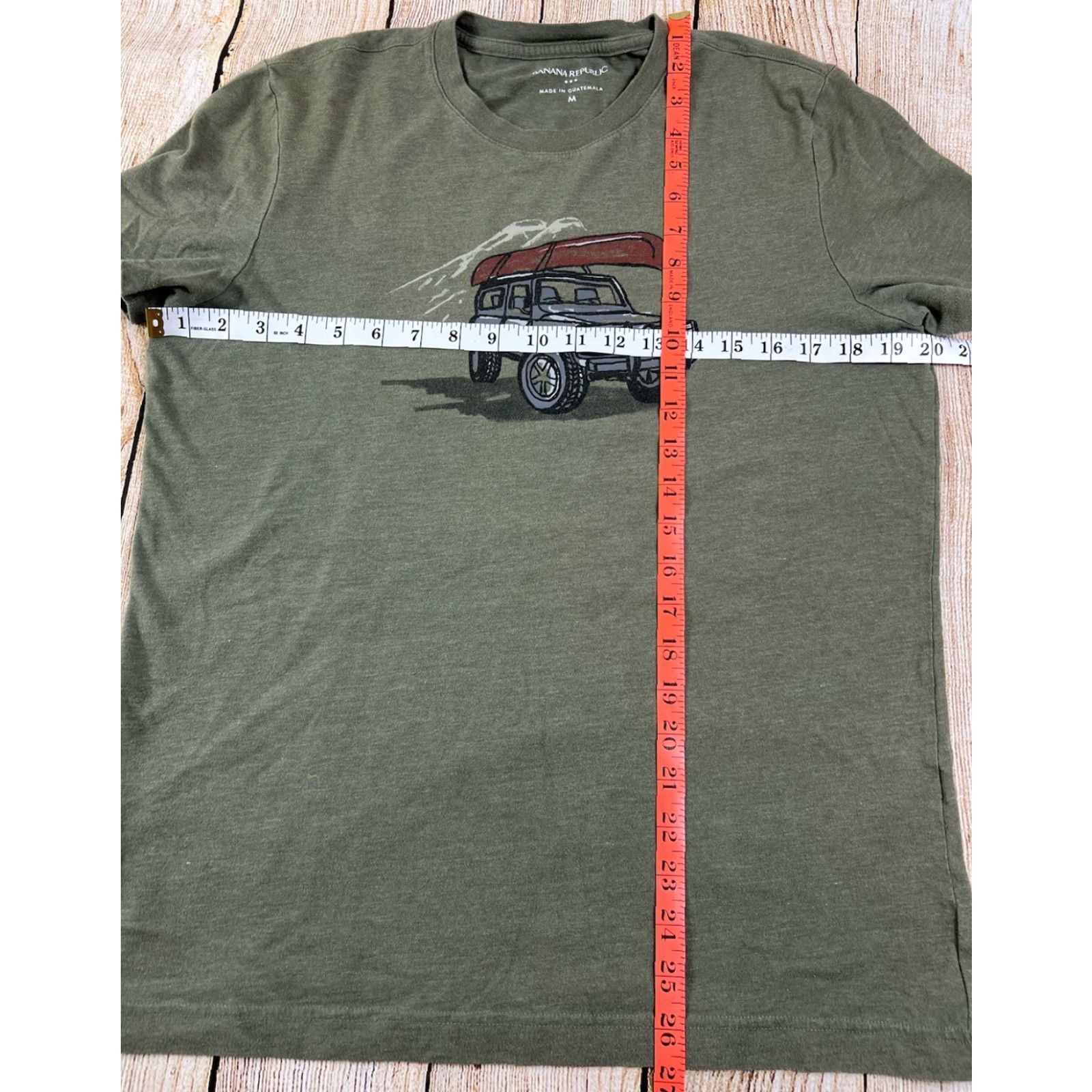 Banana Republic Banana Republic T-Shirt Green Off-road Jeep Outdoor Graphic Print Men Short Sleeve Size M Medium Size US M / EU 48-50 / 2 - 4 Thumbnail